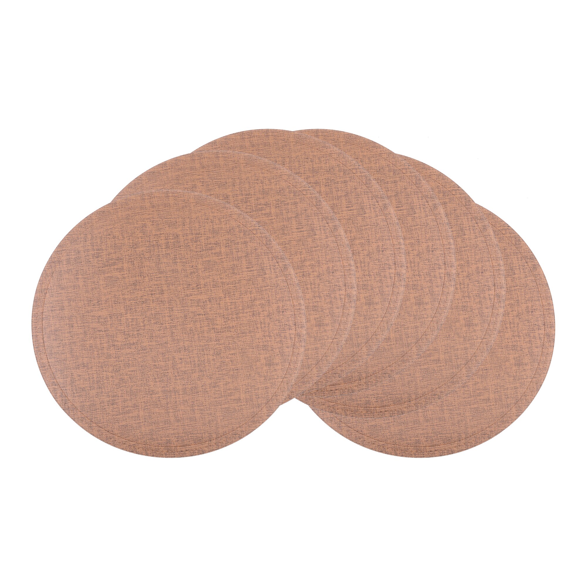 Unique Bargains Placemats 6pcs PU Placemats for Kitchen Dining Table Decor Heat Resistant Table Placemats Wipeable Table Mat 15x15in Brown