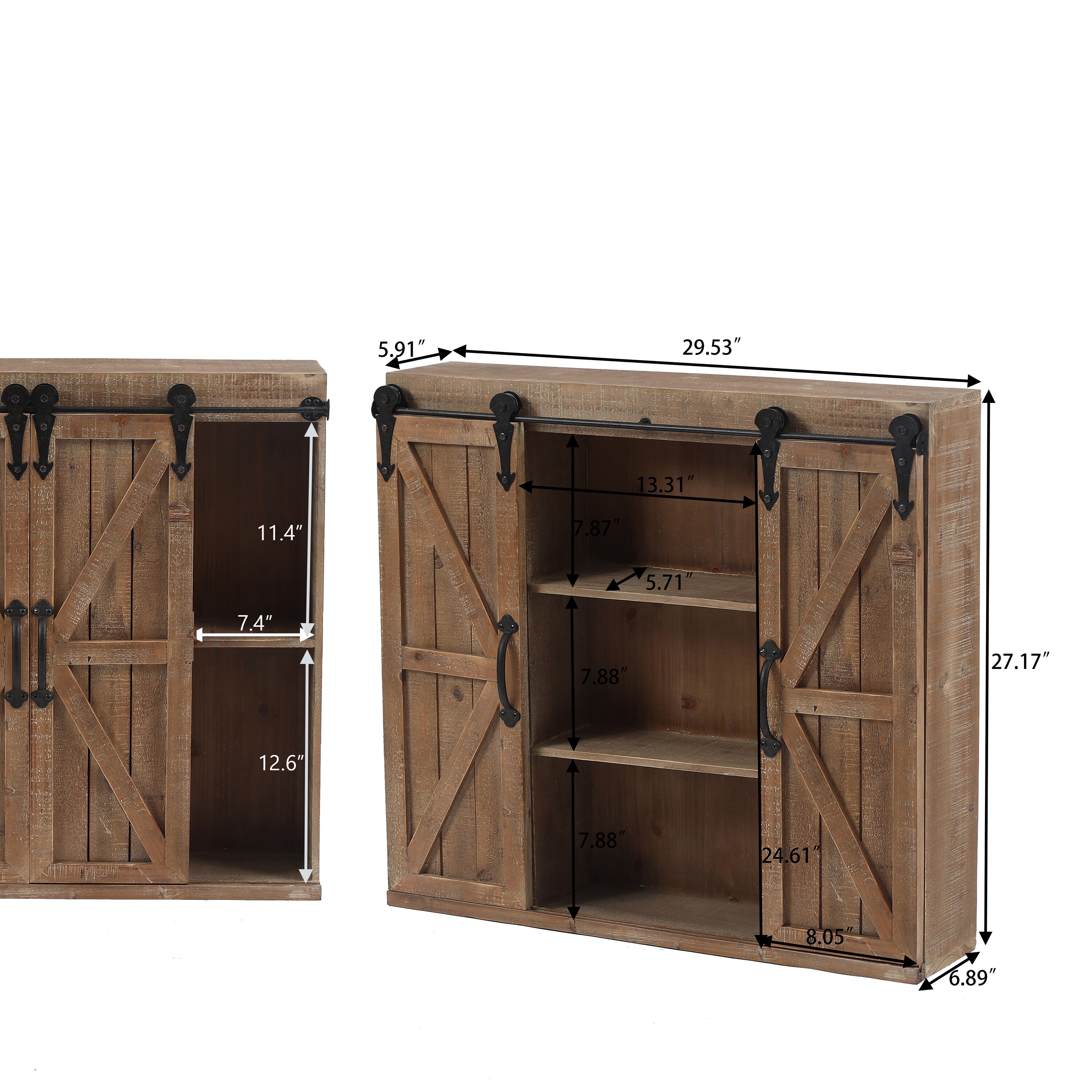 LuxenHome WHIF772 Wall-Mounted-Shelving - View #17