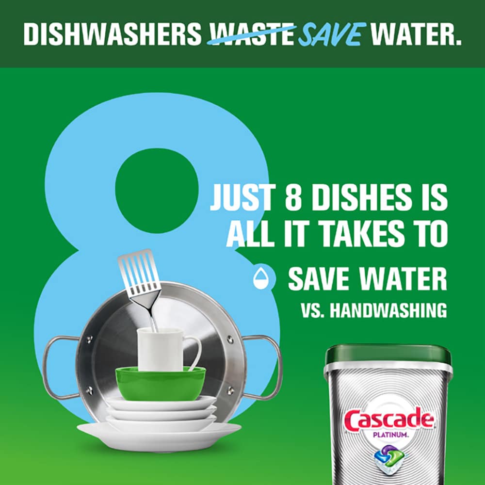 Cascade Cascade Platinum ActionPacs Dishwasher Detergent Pods, Fresh, 36  Count