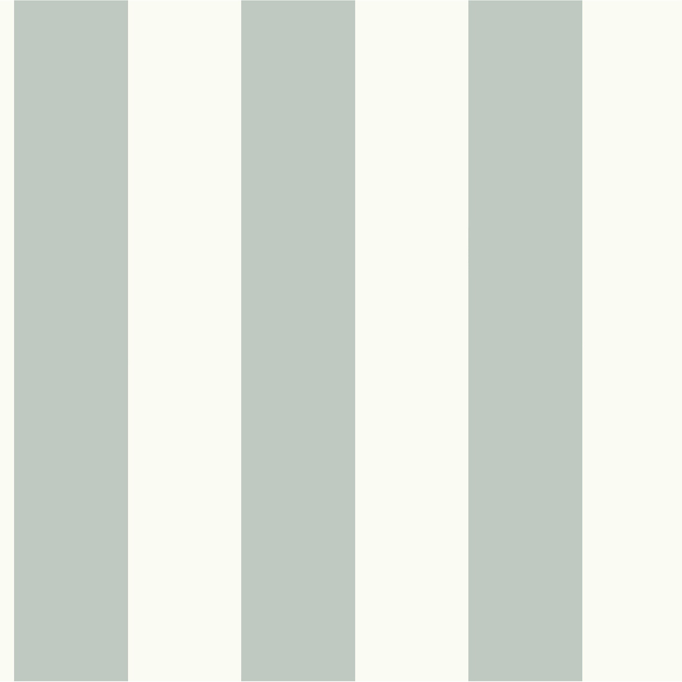 Magnolia Home MH1586 56-Sq. Feet Light Green White Paper Stripes Prepasted Soak and Hang Wallpaper