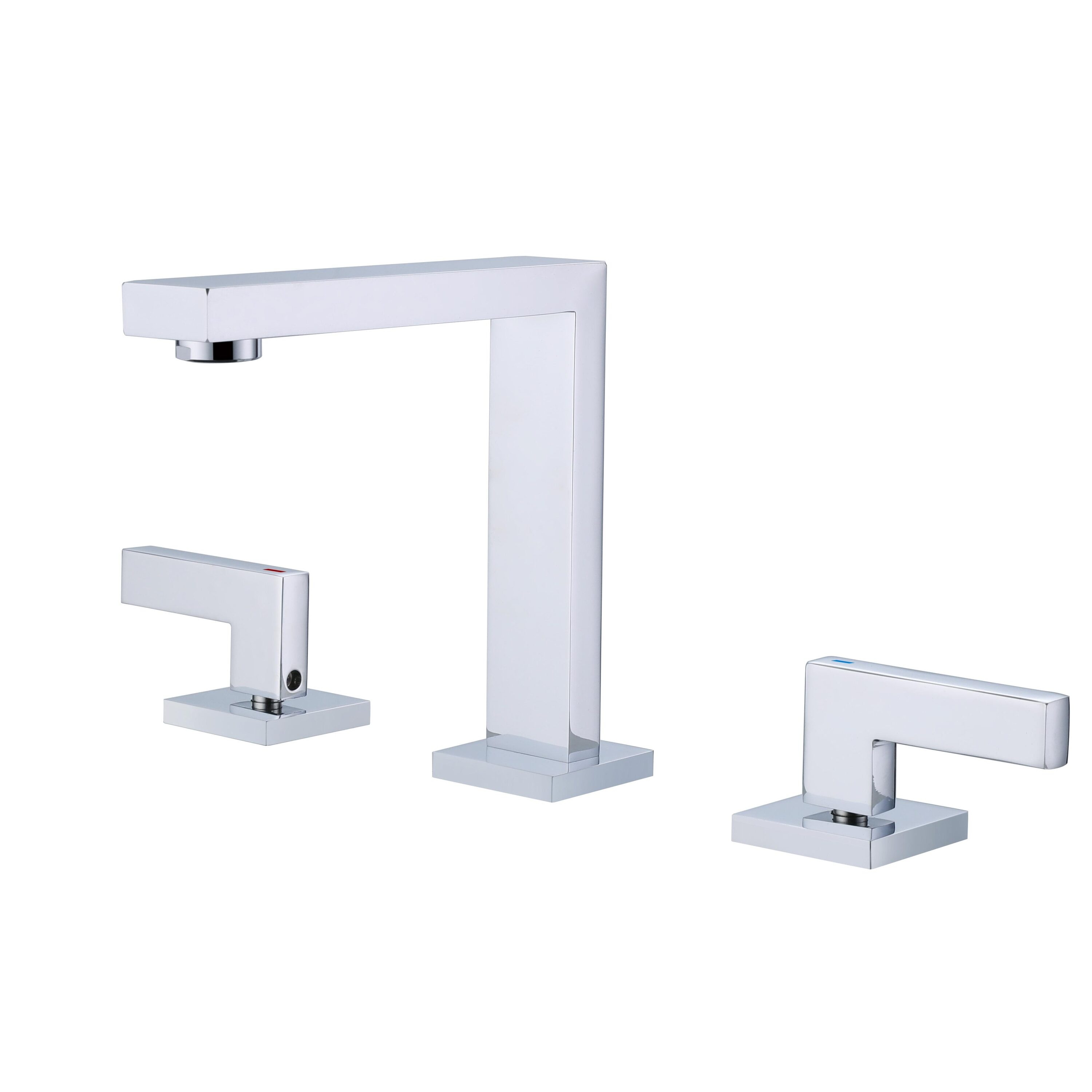 Royal Guard LBSFJK0013 Chrome Widespread 2-handle WaterSense Low-arc Commercial/Residential Handle Bathroom Sink Faucet