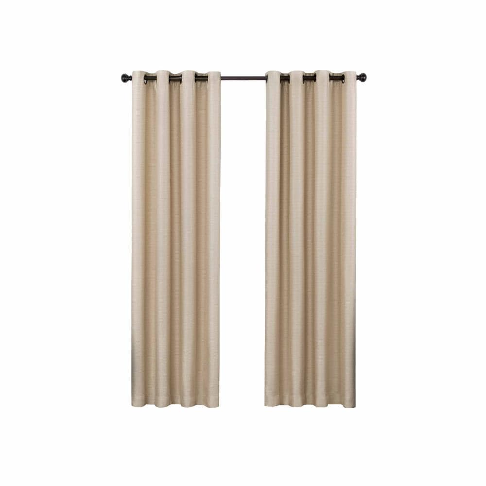 Eclipse 14705052108LAT 108-Inches Latte Blackout Grommet Single curtain panel