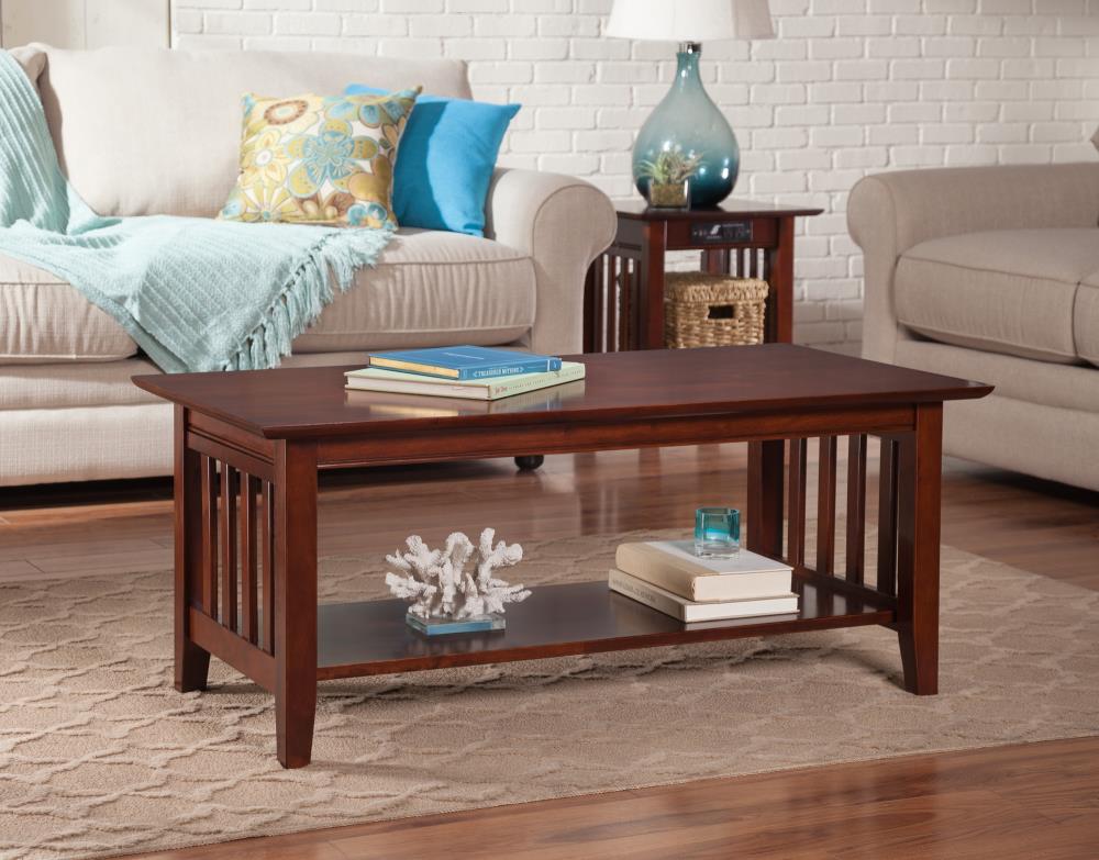 mission coffee table walnut