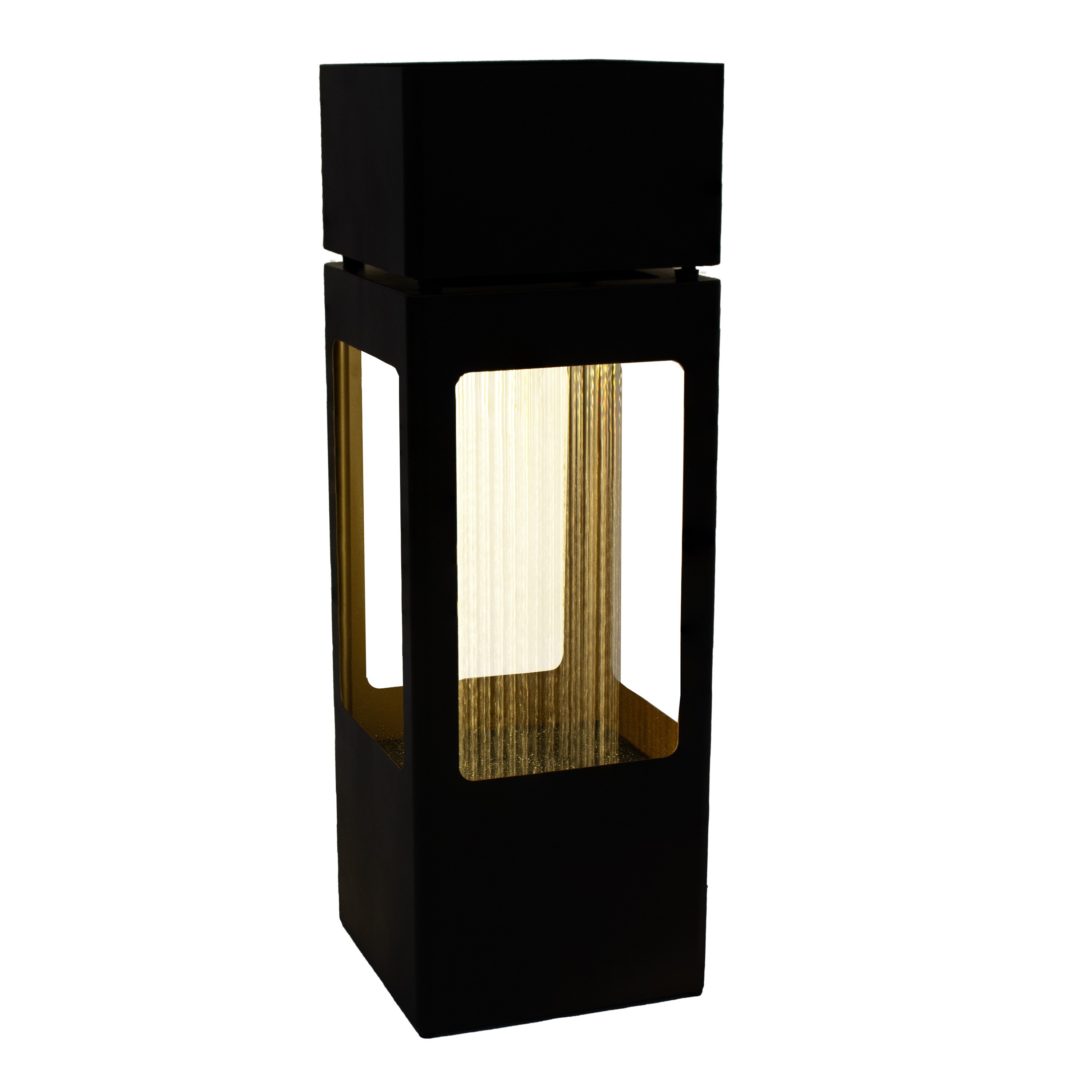 Serene Showers 36" Tall Zinc Outdoor Water Fountain with LED Lights