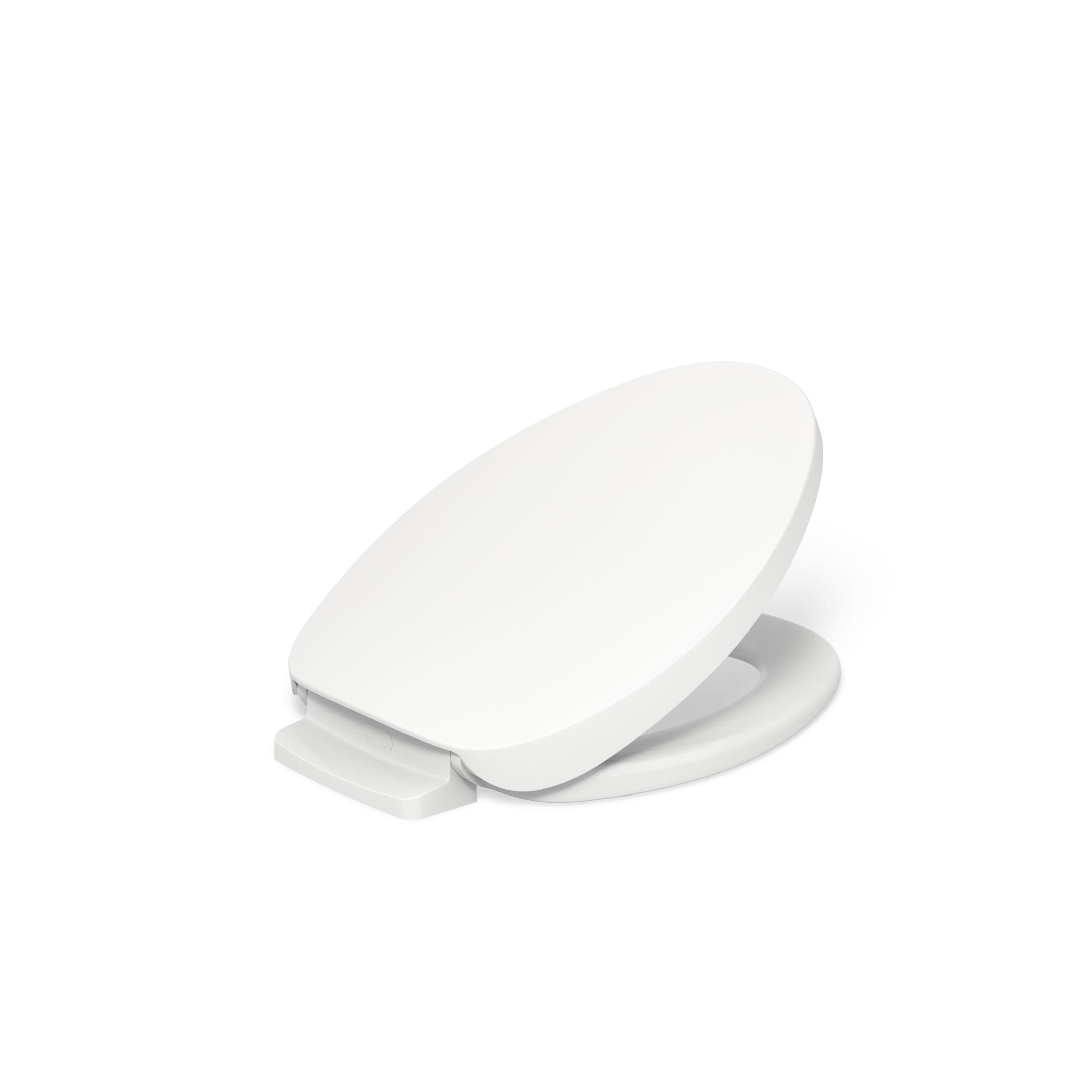 KOHLER Purewarmth Plastic White Elongated Smart Compatible Soft Close Heated Toilet Seat