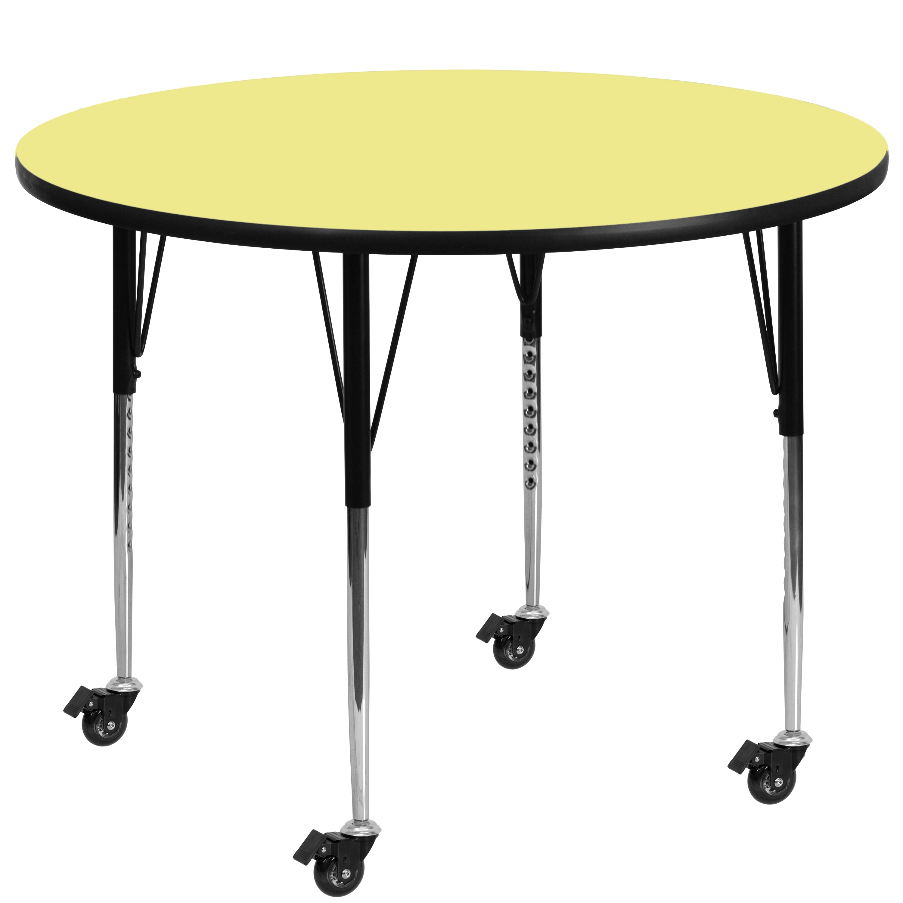 Flash Furniture 847254081795 Wren Yellow Round Kid's Play Table