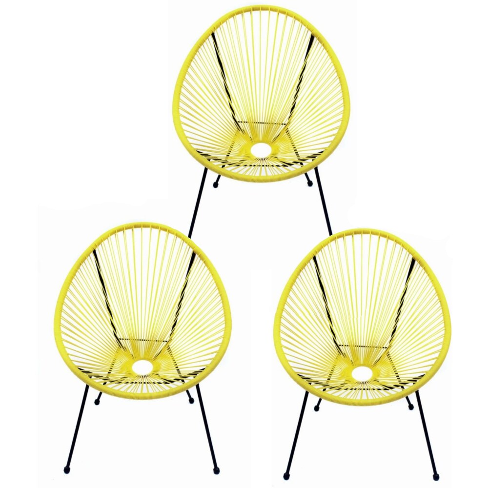 Yellow discount acapulco chair