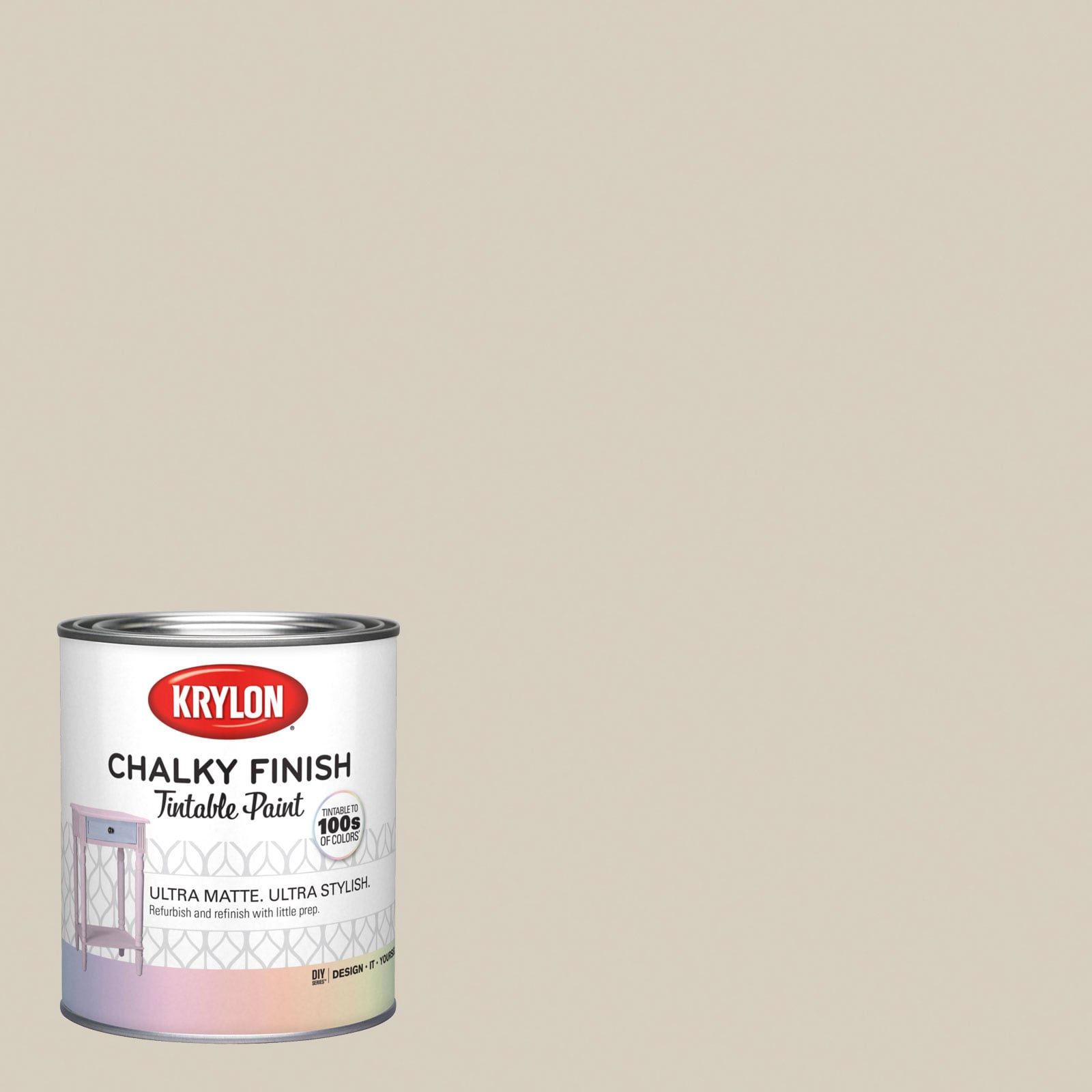 Krylon HGSW2497-1693211 Water-based Calico Cream Hgsw2497 Chalky Paint (1-quart)