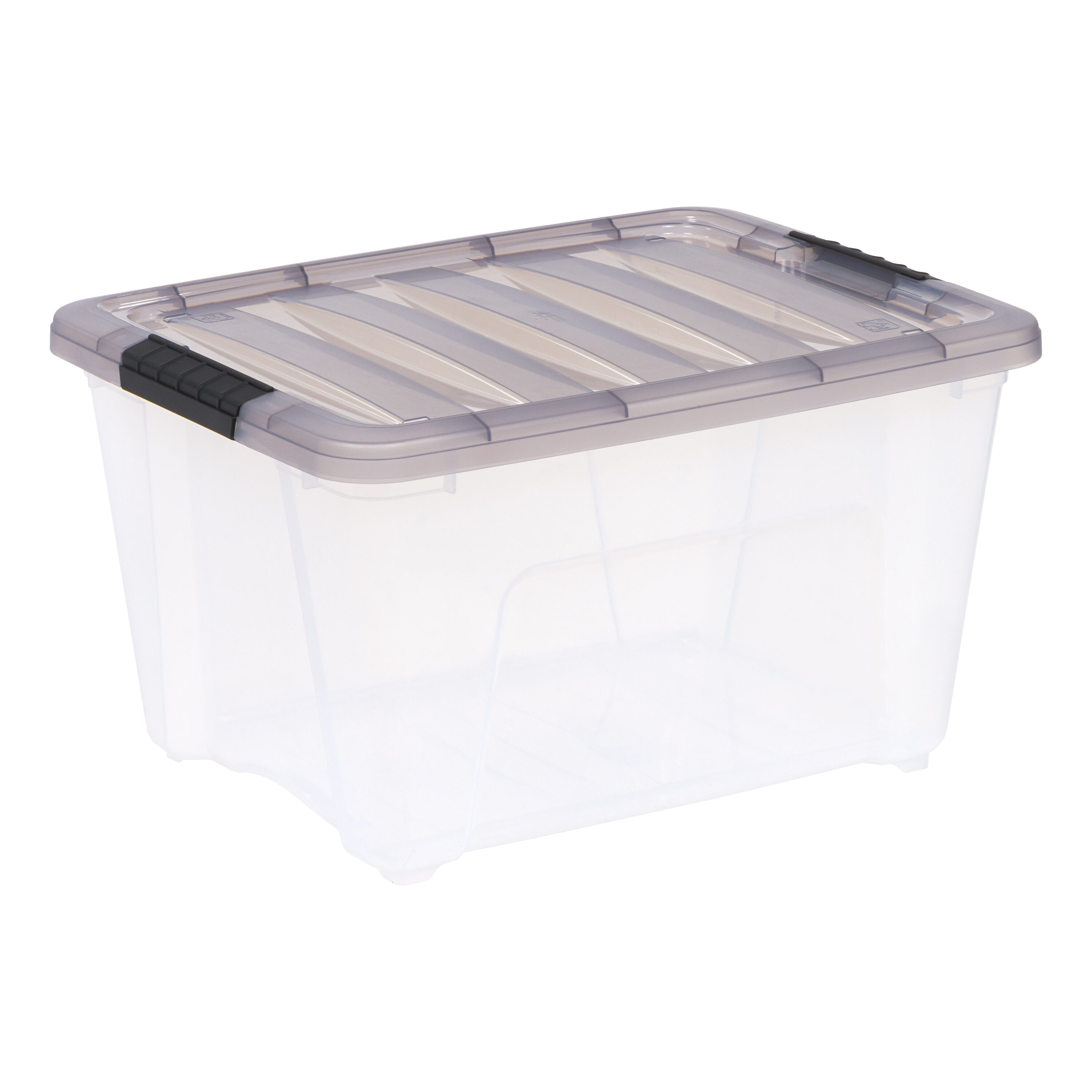 Met Lux 12 qt Square Clear Plastic Food Storage Container - with Blue Volume Markers - 11 inch x 11 inch x 8 inch - 10 Count Box