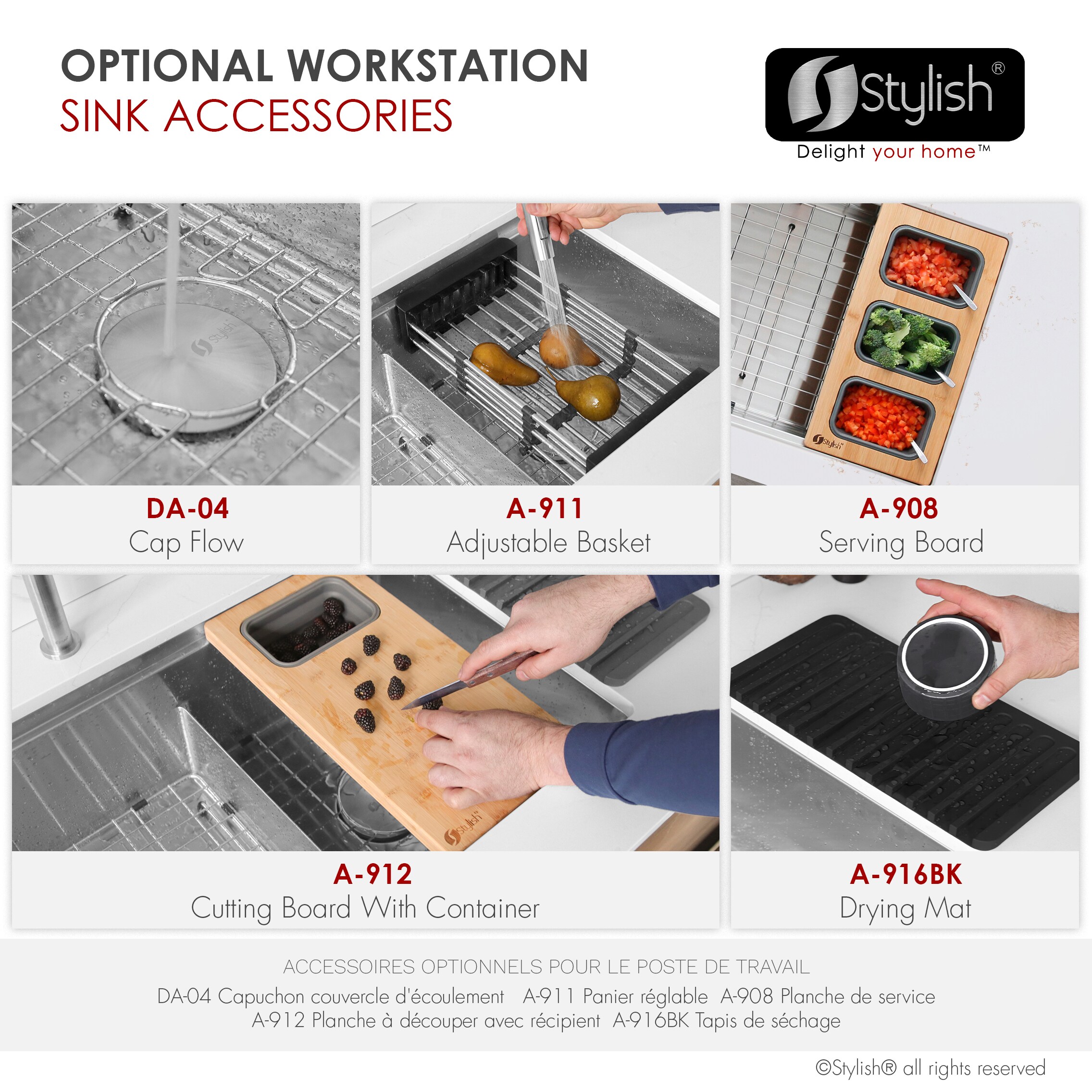 Stylish S-636WK Kitchen-Sinks - View #10