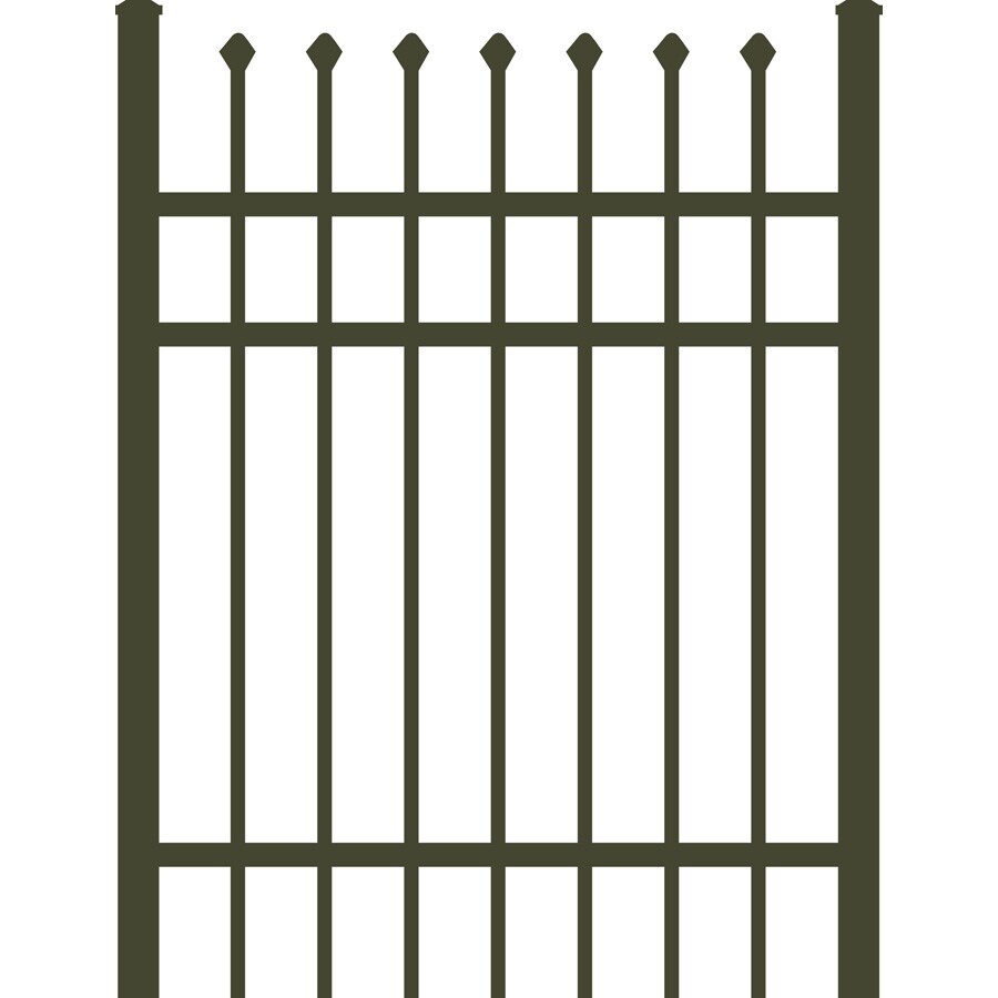 Rockland Ornamental Fencing DRG60A-BZ-L48 Bronze Decorative Walk-thru Fence Gate