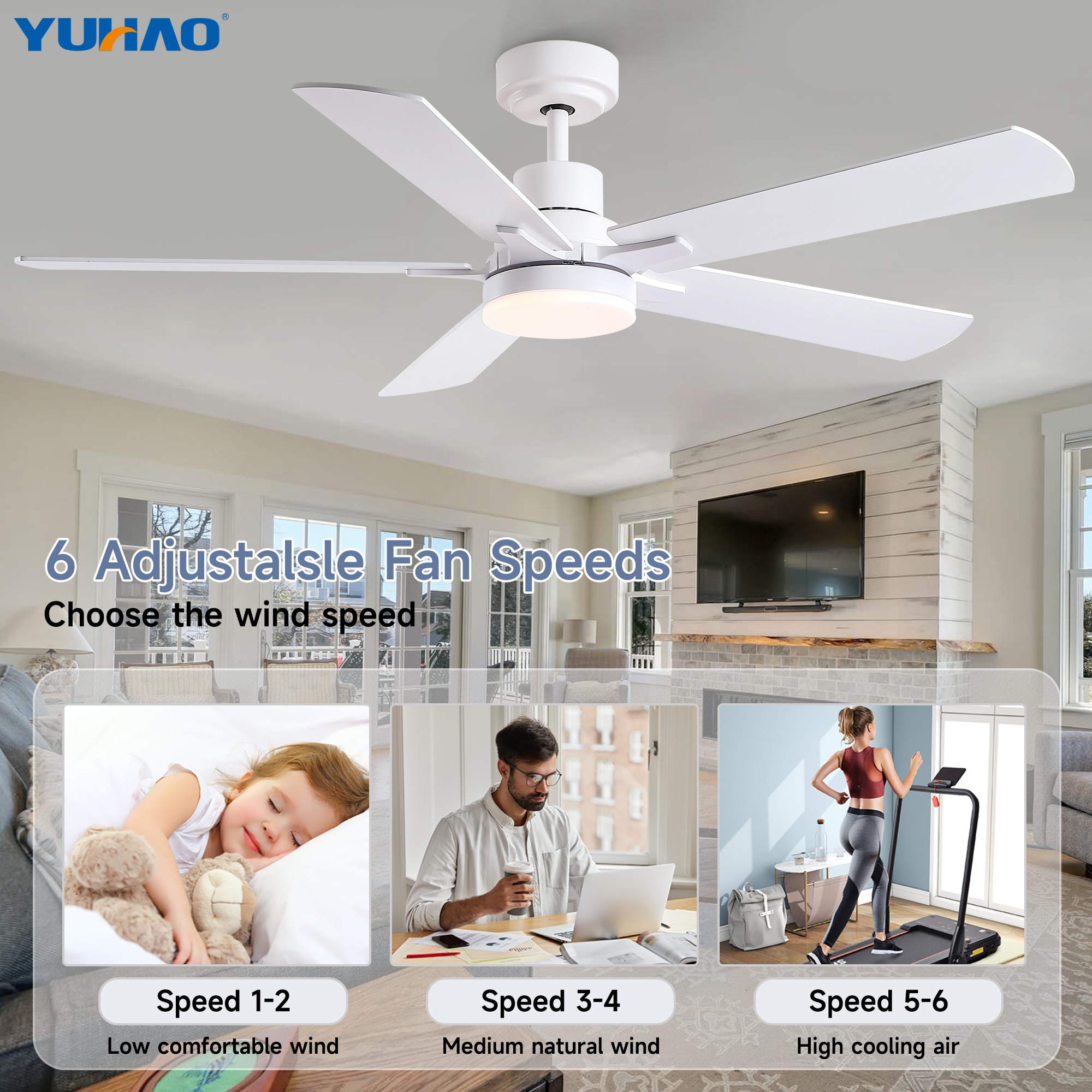 YUHAO LSDY1170AWH52 Ceiling-Fans - View #15
