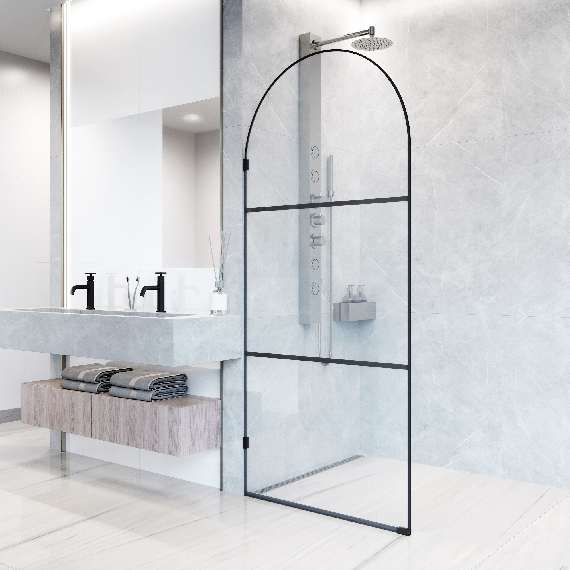 VIGO VG6094MBPCL3478 Shower-Doors - View #6