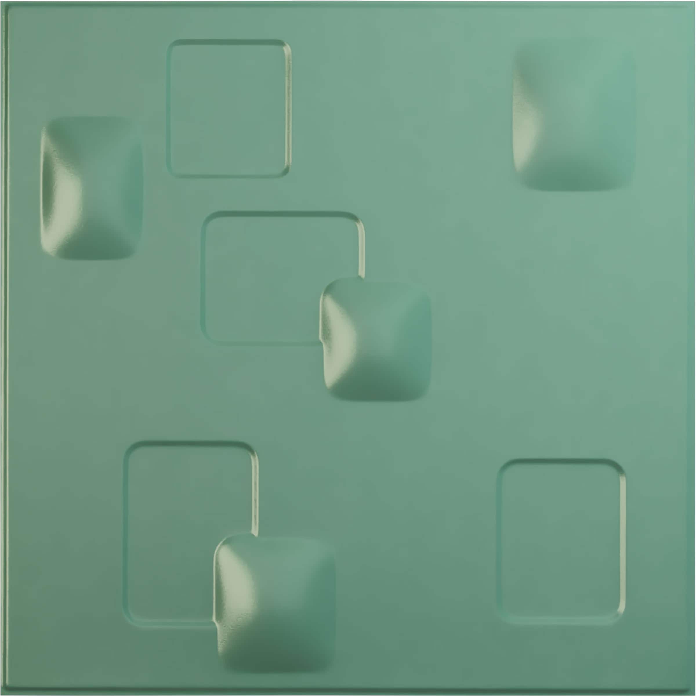 Ekena Millwork WP20X20AVFSM 19-5/8-in x 19-5/8-in Embossed Paintable/Stainable Green PVC Wall Panel ( 2.67-sq ft )