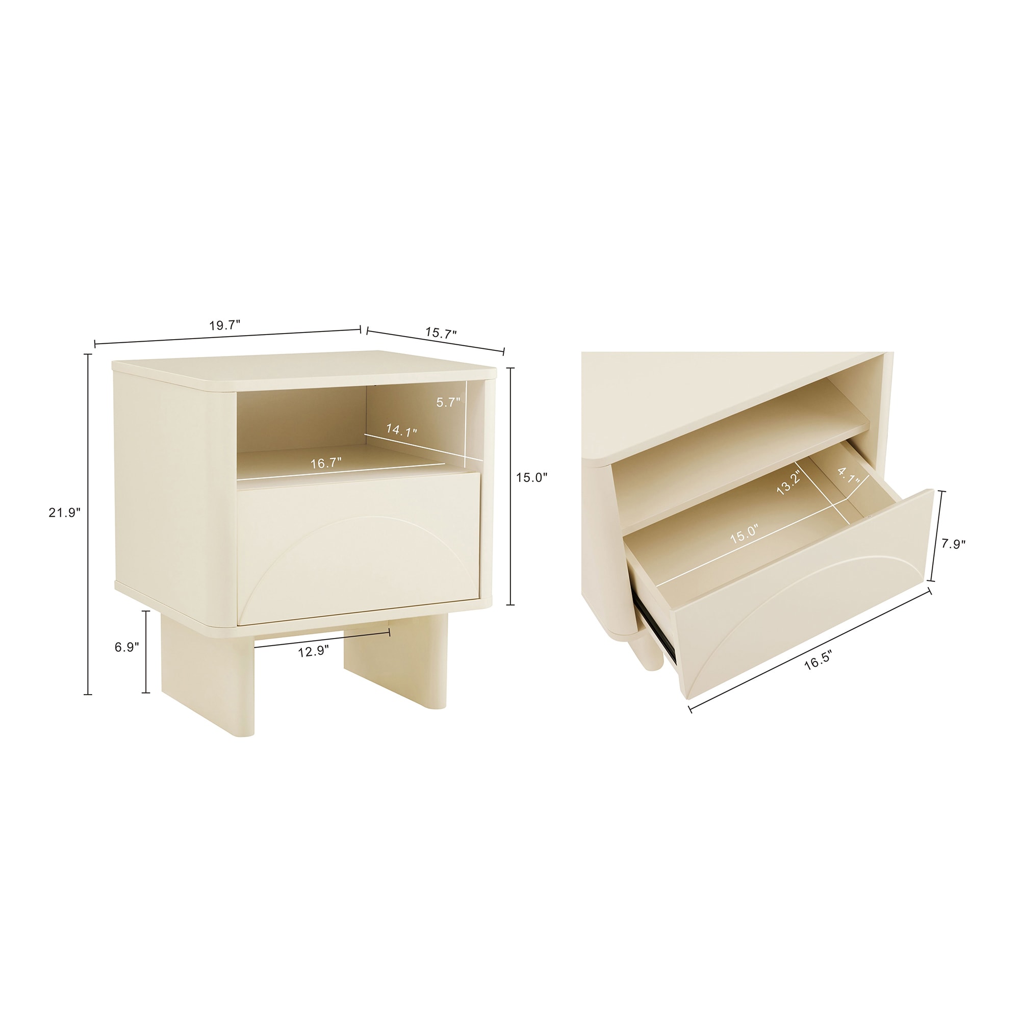 Manhattan Comfort NS005-CR nightstands - View #3