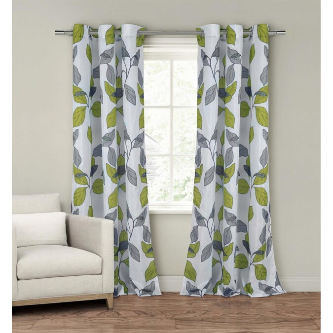 Duck River Textile 84 In Grey Green, Grey And Green Curtains