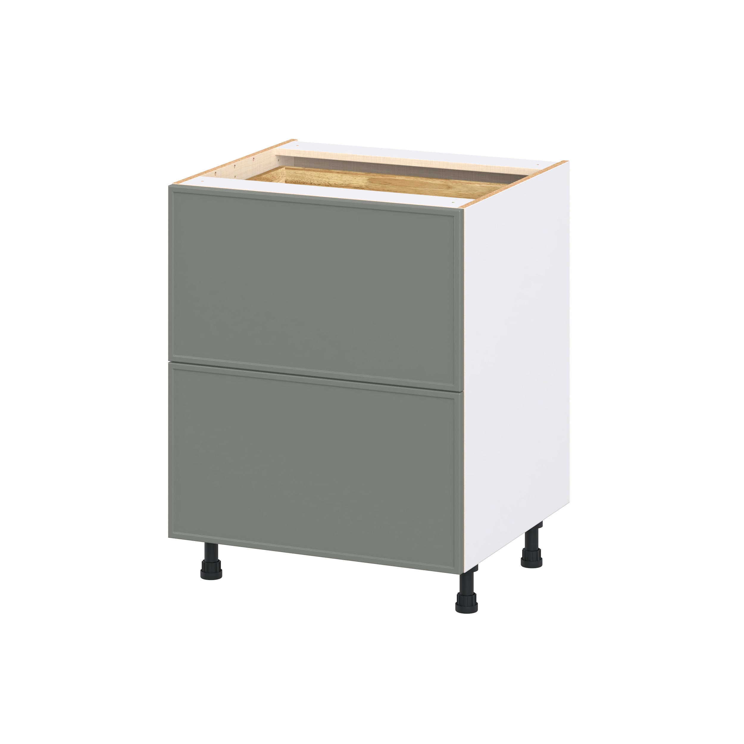 Hugo&Borg DSB2D27I1WD-CO Concord 27-in W x 34.5-in H x 24.66-in D Moss Green 3 -Drawers Drawer Base Fully assembled Cabinet Flat Panel