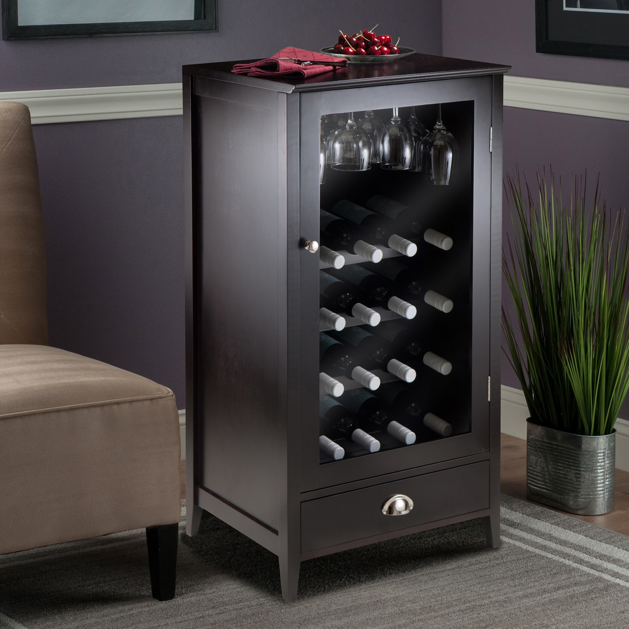 Wine cabinet online lowes