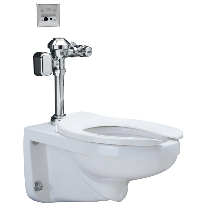 Zurn White Elongated Custom Height Wall Hung Watersense Toilet Rough In Size Ada Compliant At Com - Wall Mounted Toilet Ada Height