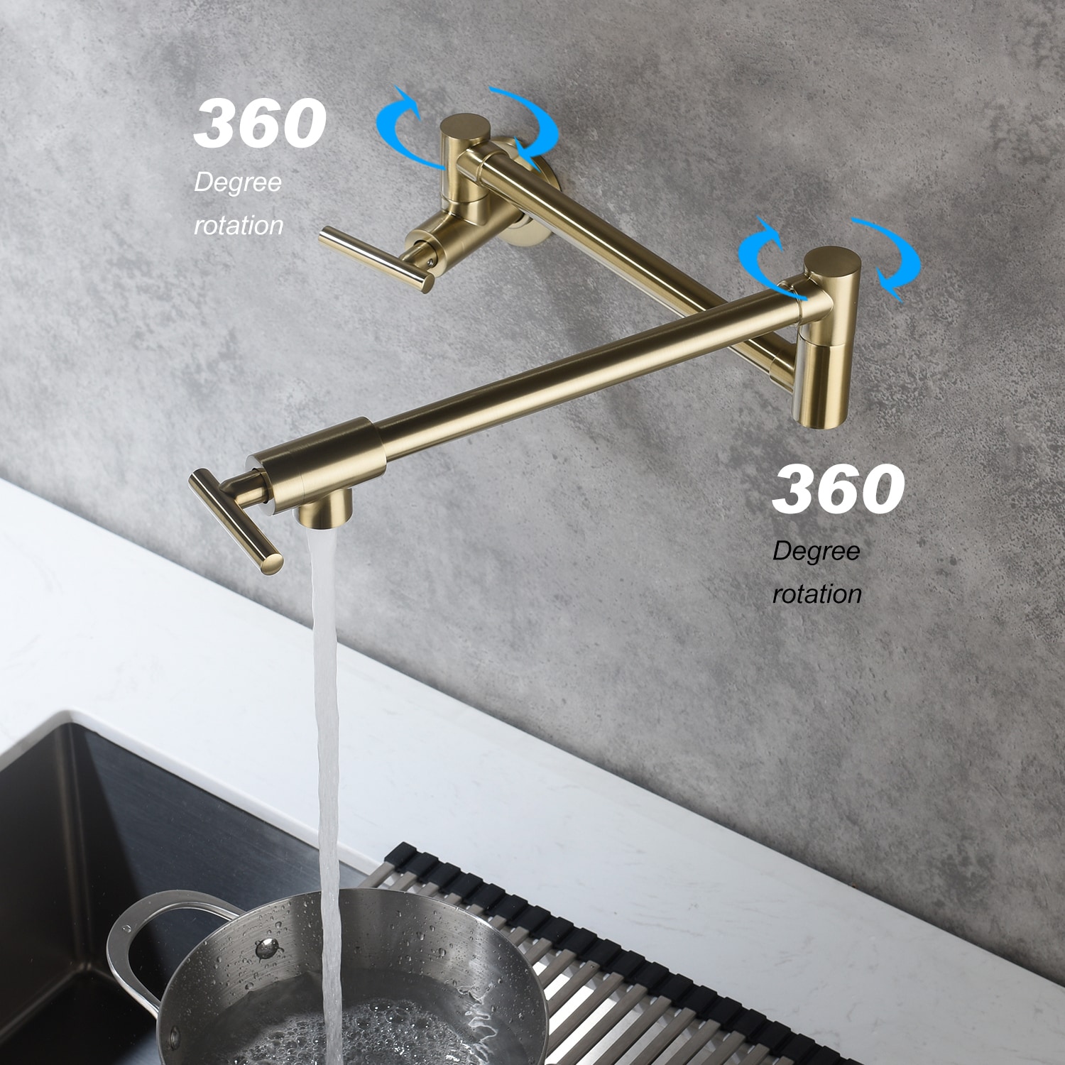Flynama DJ-TH8046BG Kitchen-Faucets - View #4