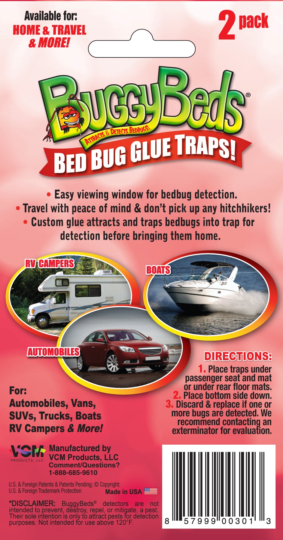 Buggybeds Bed Bug Glue Trap - 4pk : Target