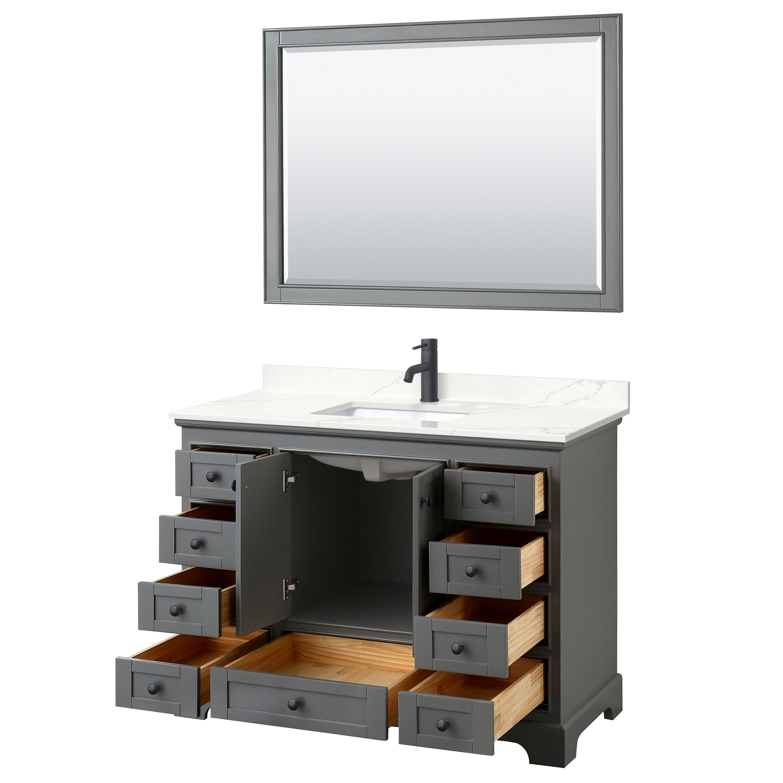 Wyndham Collection WCS202048SGBGTUNSM46 Bath-Vanity-Combo - View #2