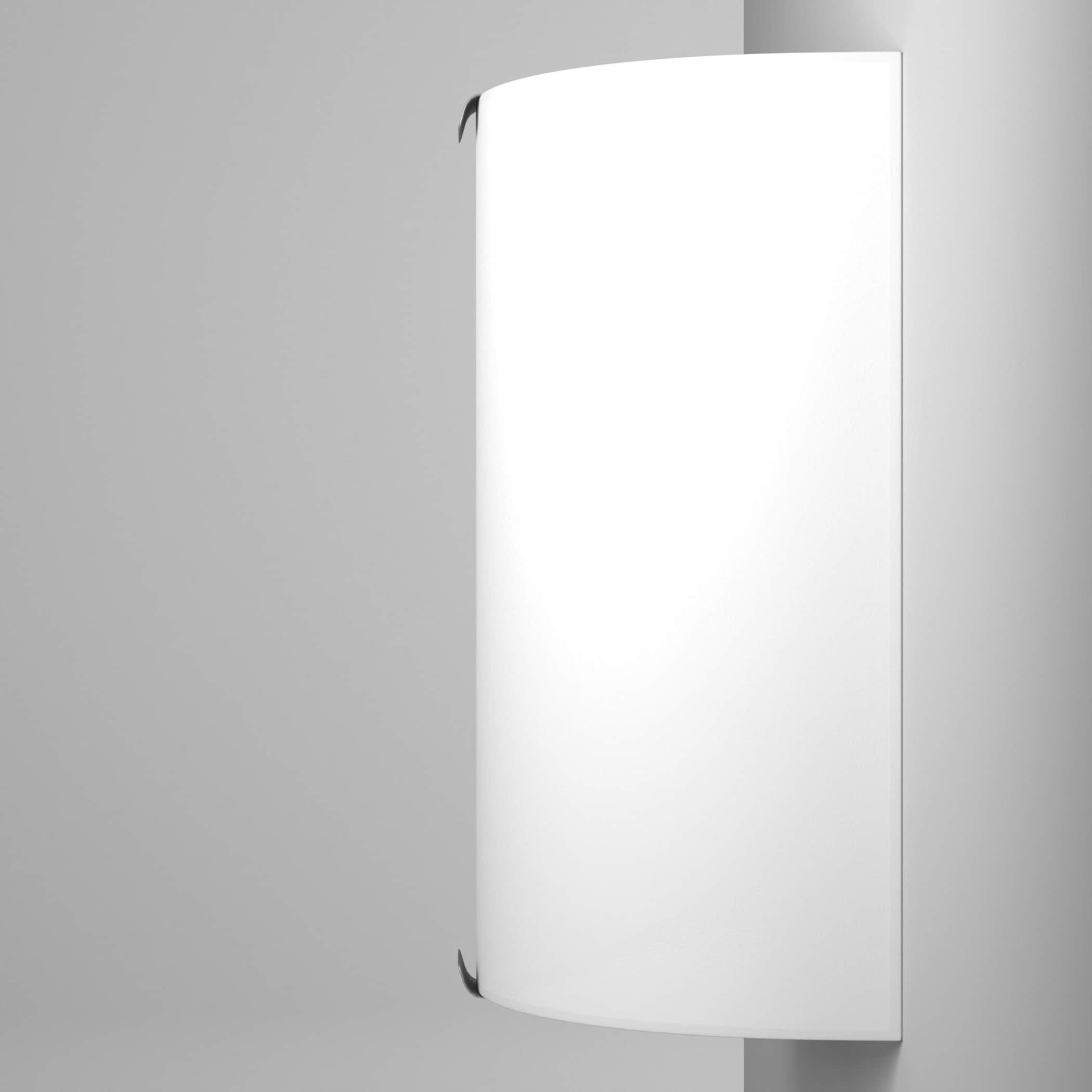 Grafik 8.25" Chrome Satin Glass Dimmable Wall Sconce