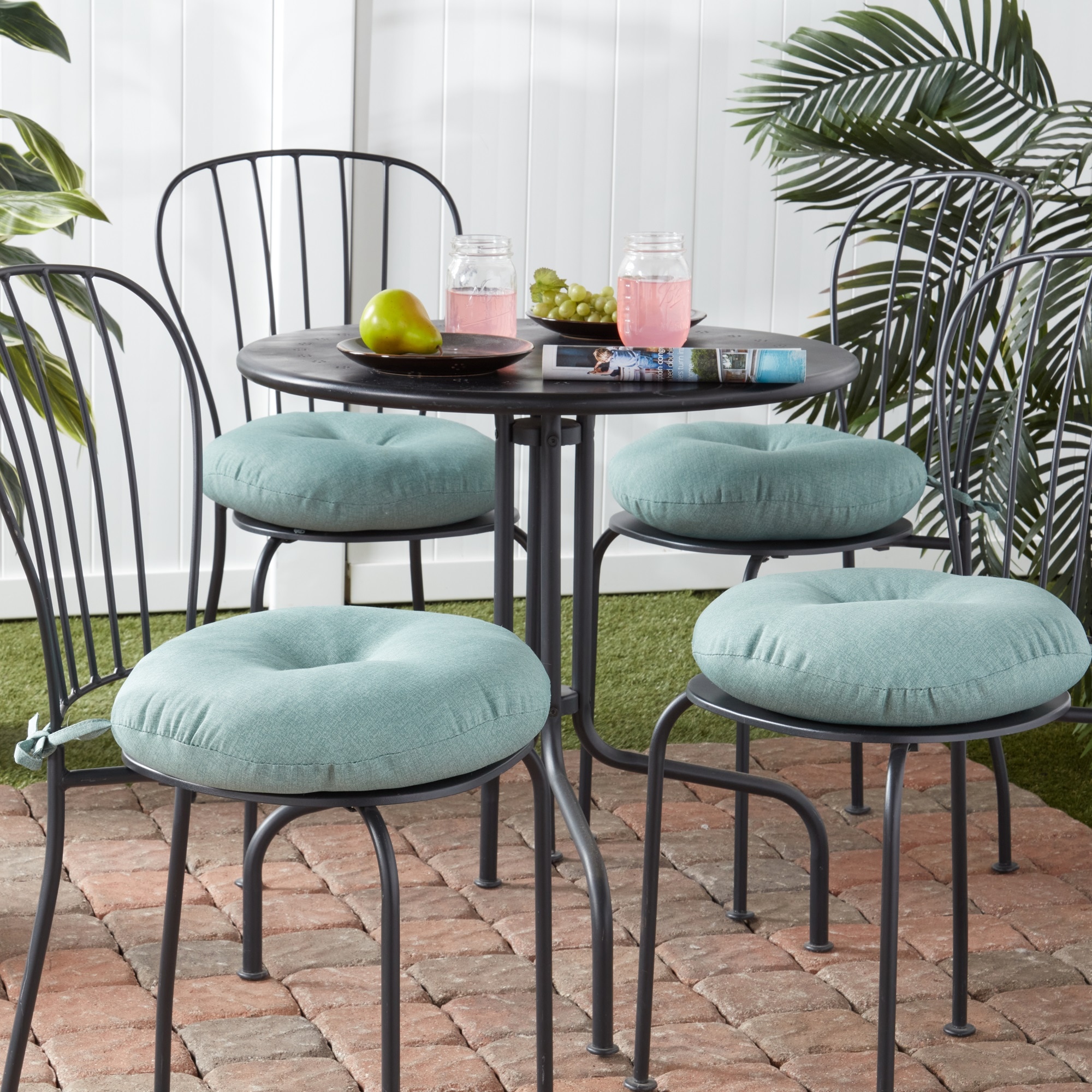 Greendale Home Fashions OC6816S4-SEAGLASS Patio-Furniture-Cushions - View #3