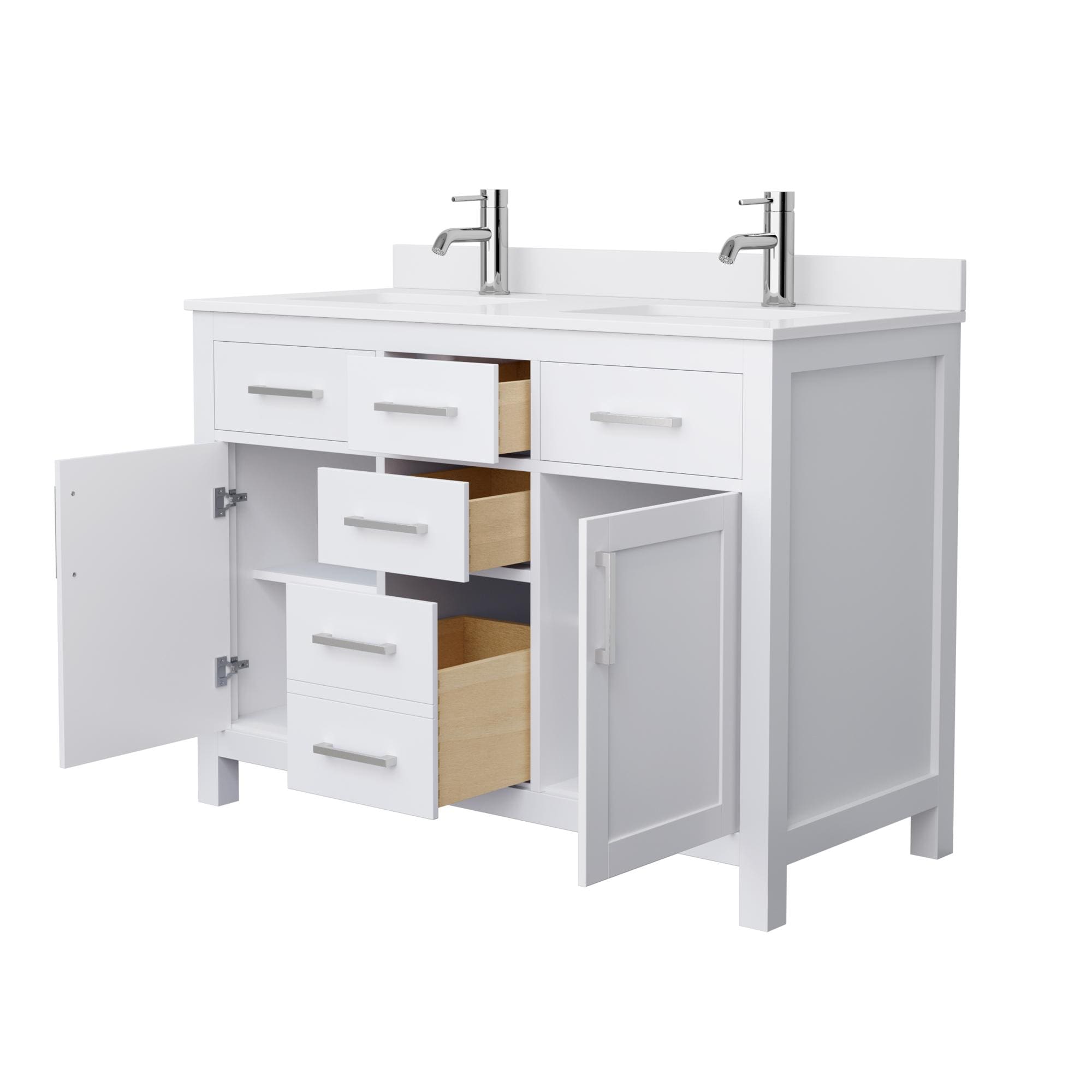 Wyndham Collection WCG242448DWHWCUNSMXX Bath-Vanity-Combo - View #3