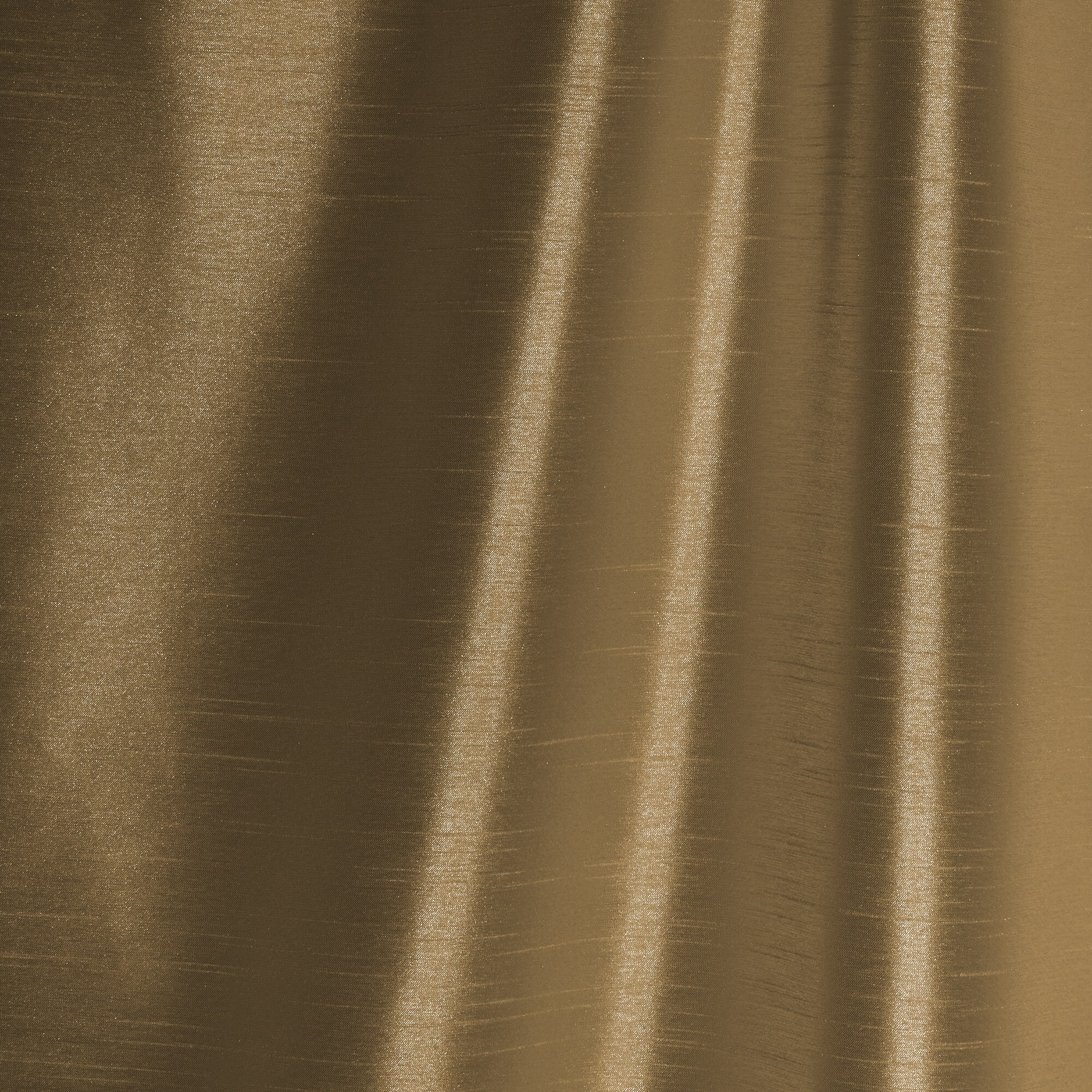 Gold Faux Silk Blackout Pleated Curtain Panel 52" W x 95" L