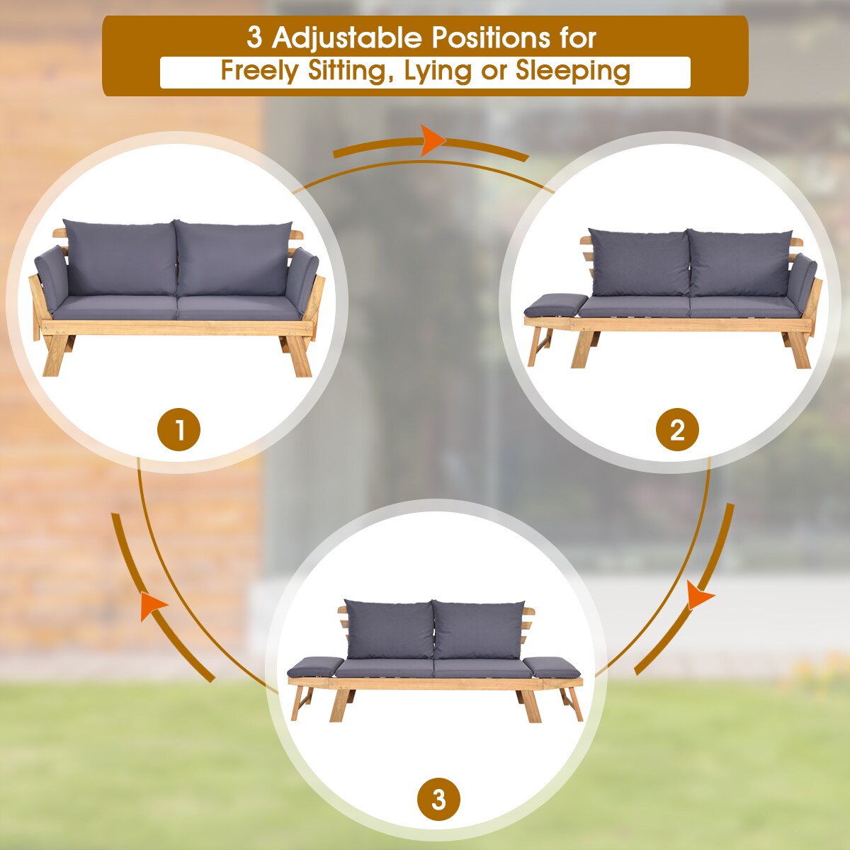 Costway OP70388+ Patio-Sofas-Daybeds - View #4