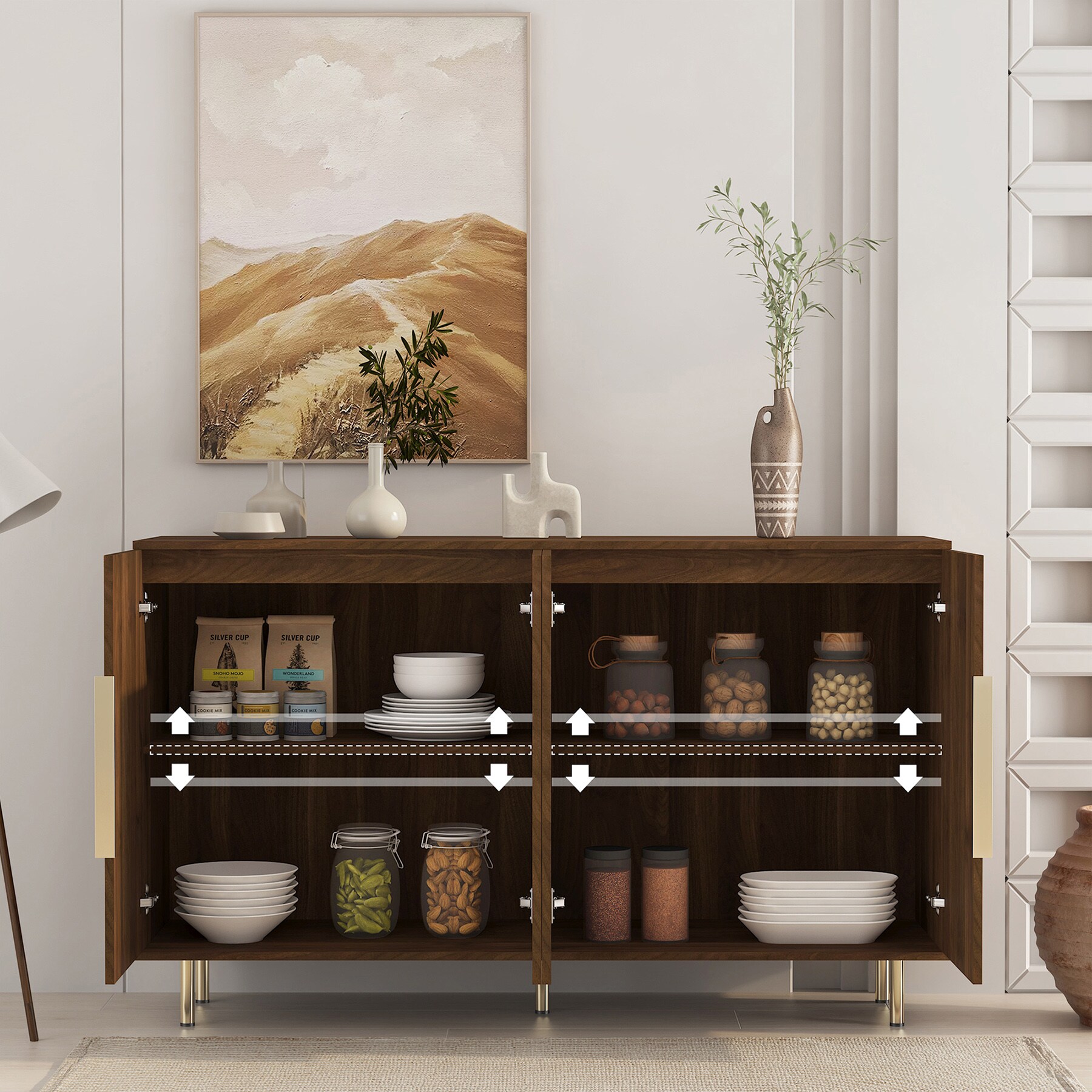 SINOFURN SYB930034WT Dining-Kitchen-Storarge - View #8