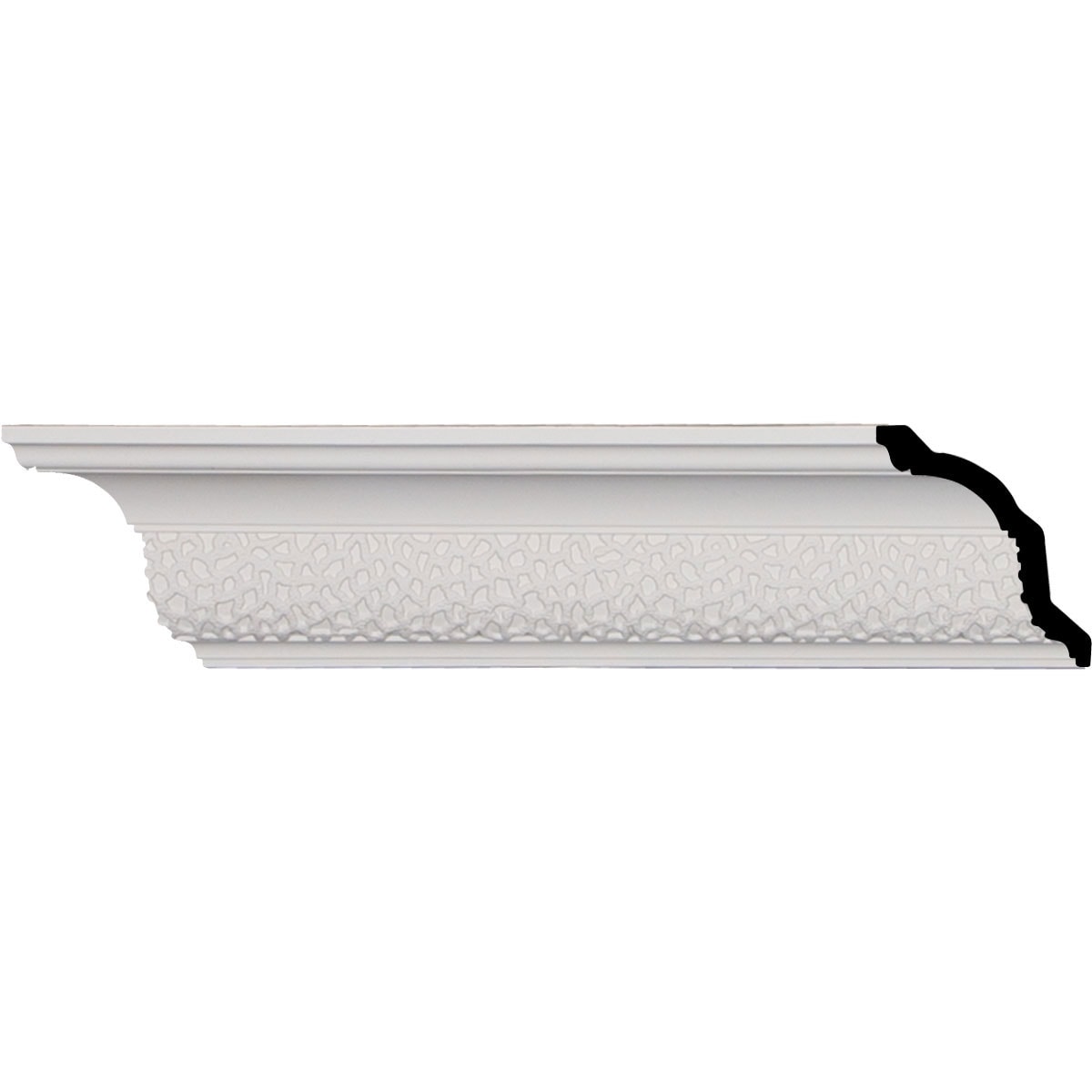 Ekena Millwork 686896 Clementine 5-1/8-in x 7-ft 10-1/2-in Primed Urethane Crown Moulding 12 -Pack