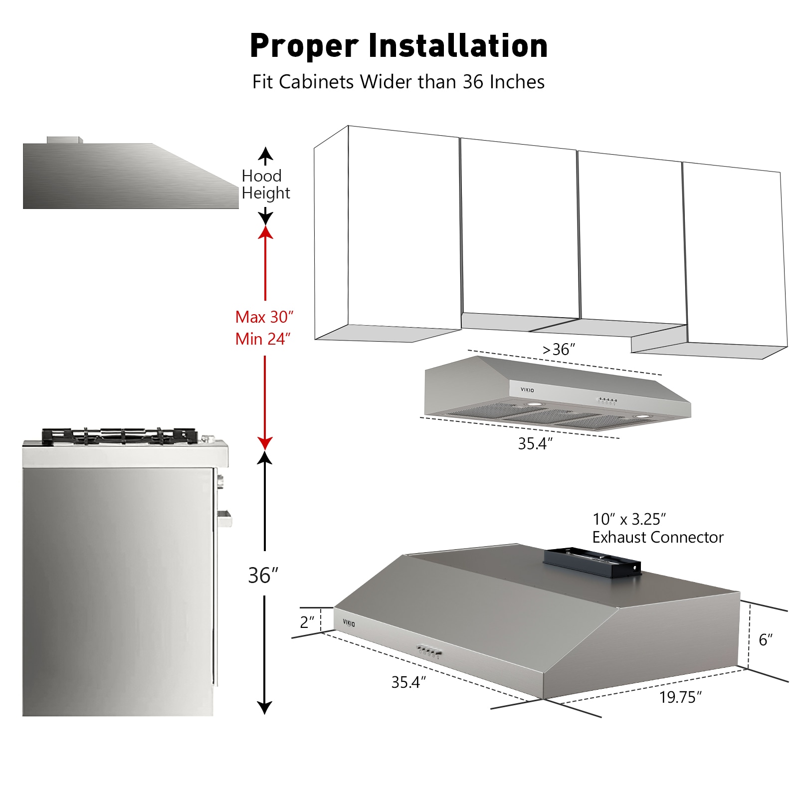VIKIO VKLC0236AH Undercabinet-Range-Hoods - View #8