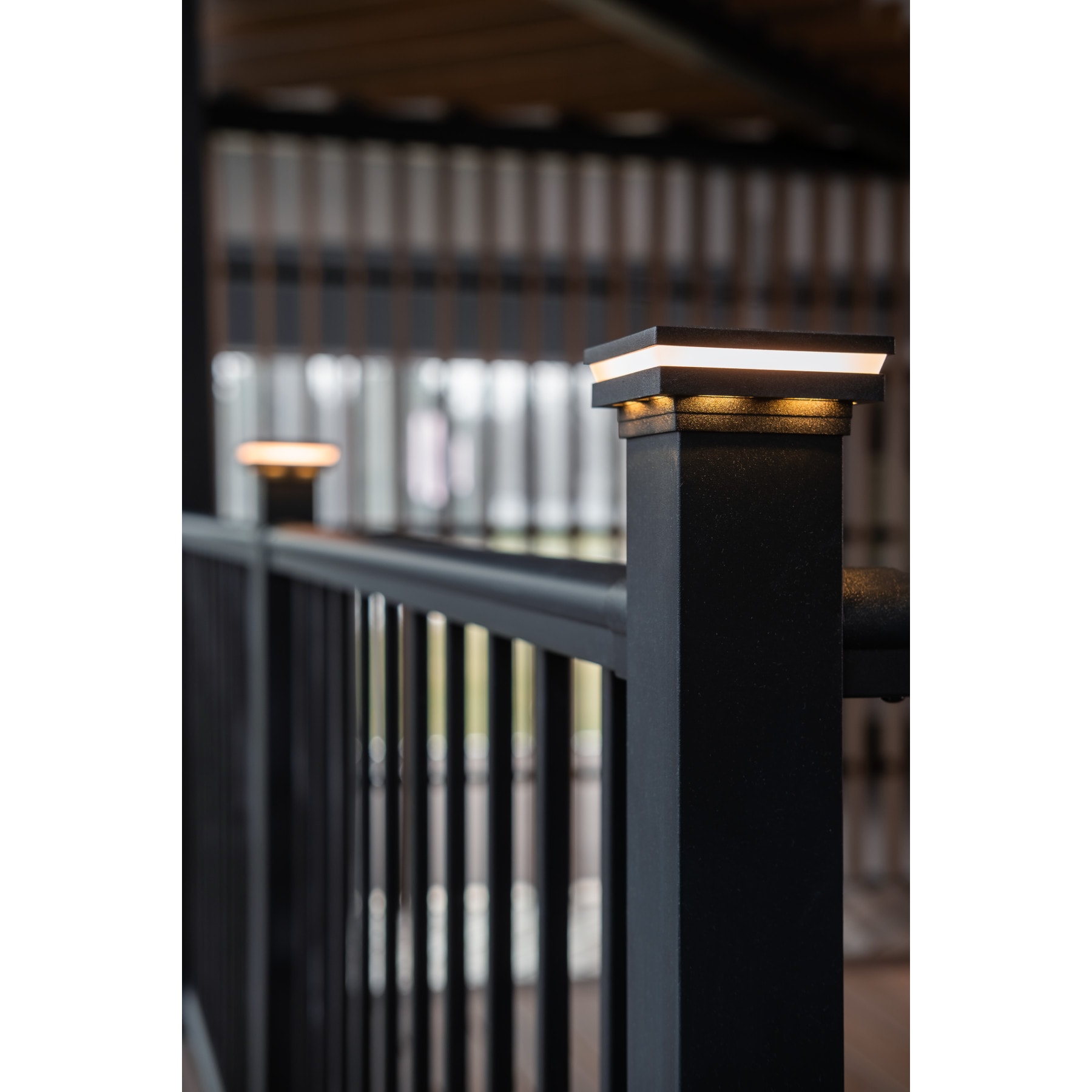 Fiberon 60-Lumen 0.8-Watt Matte Black Low Voltage Hardwired LED Outdoor Post Cap Light (3000 K)