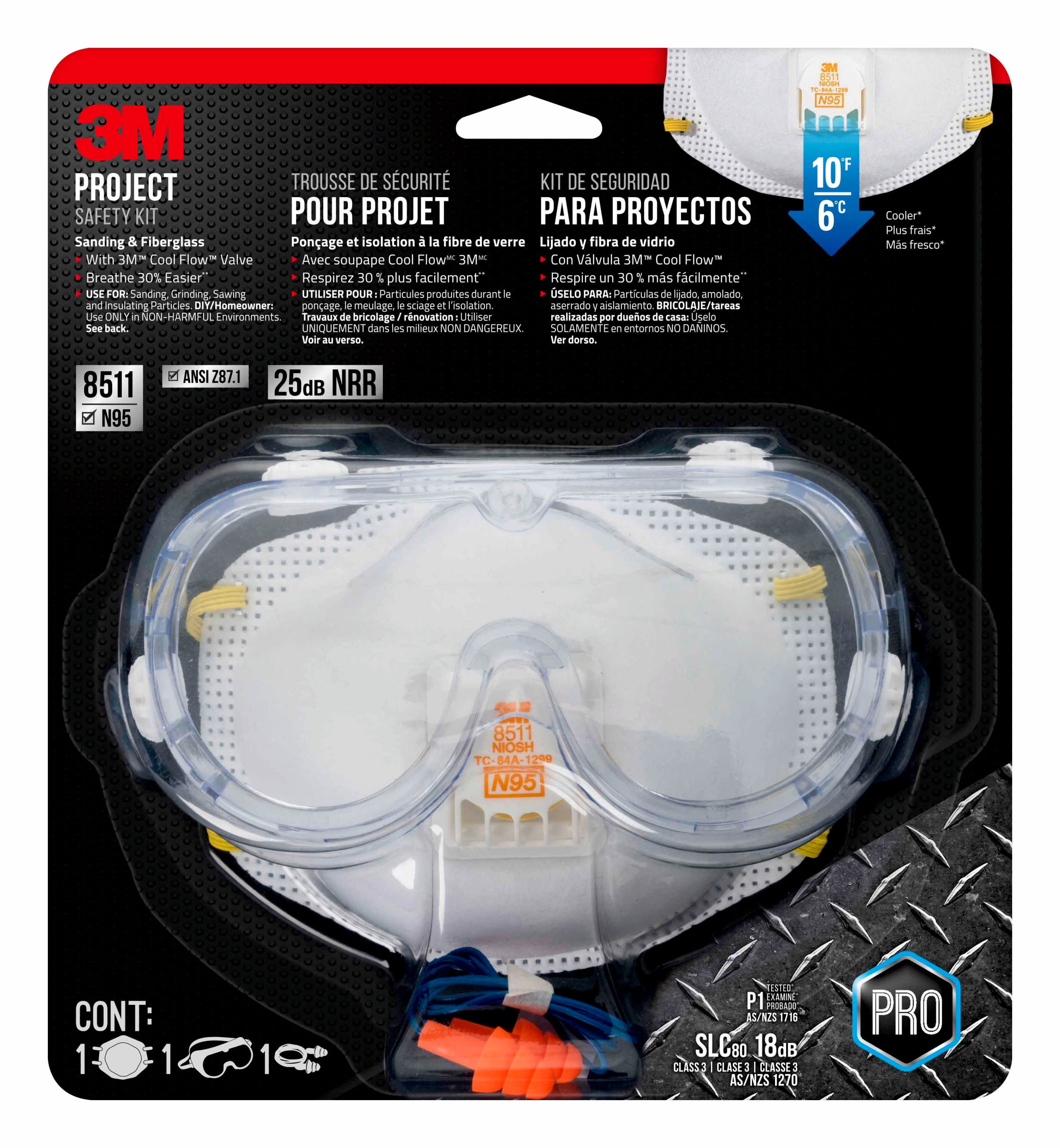 3M White Disposable N95 Painting; Sanding and Fiberglass Safety Mask in the  Respirators department at
