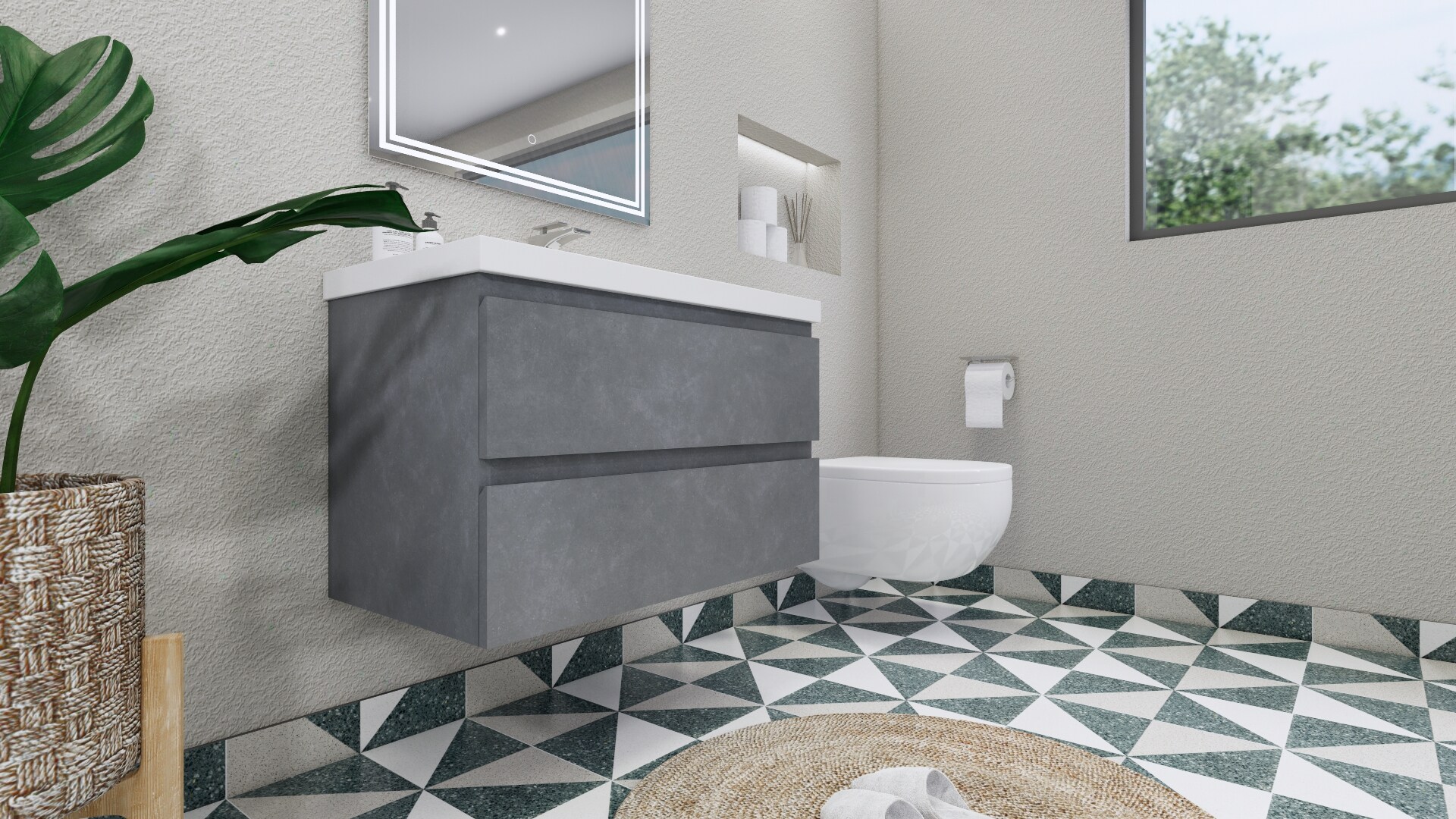 Moreno Bath MOB36-CG Bath-Vanity-Combo - View #8