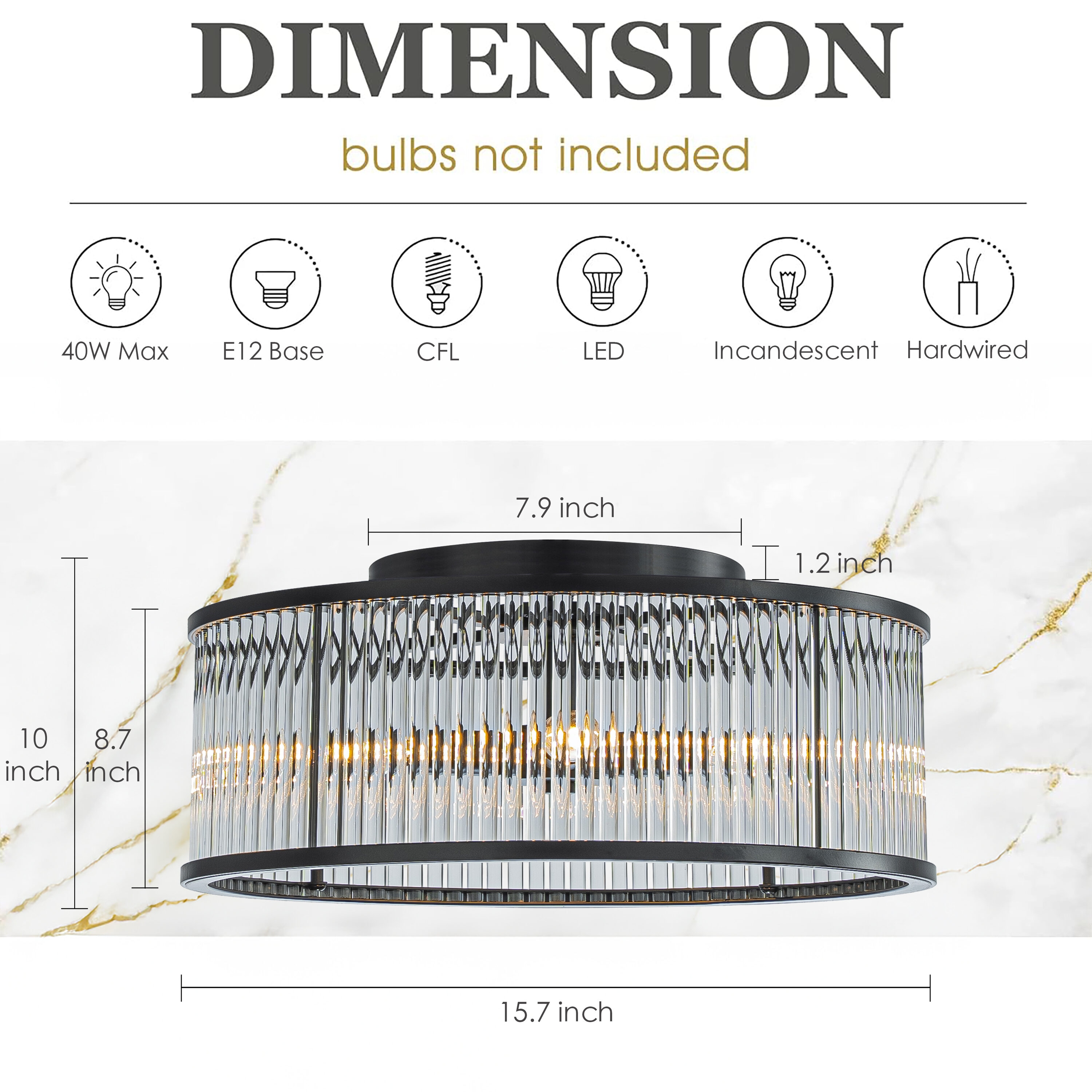AloaDecor Lighting LC7209D40MB10A flushmounts - View #3