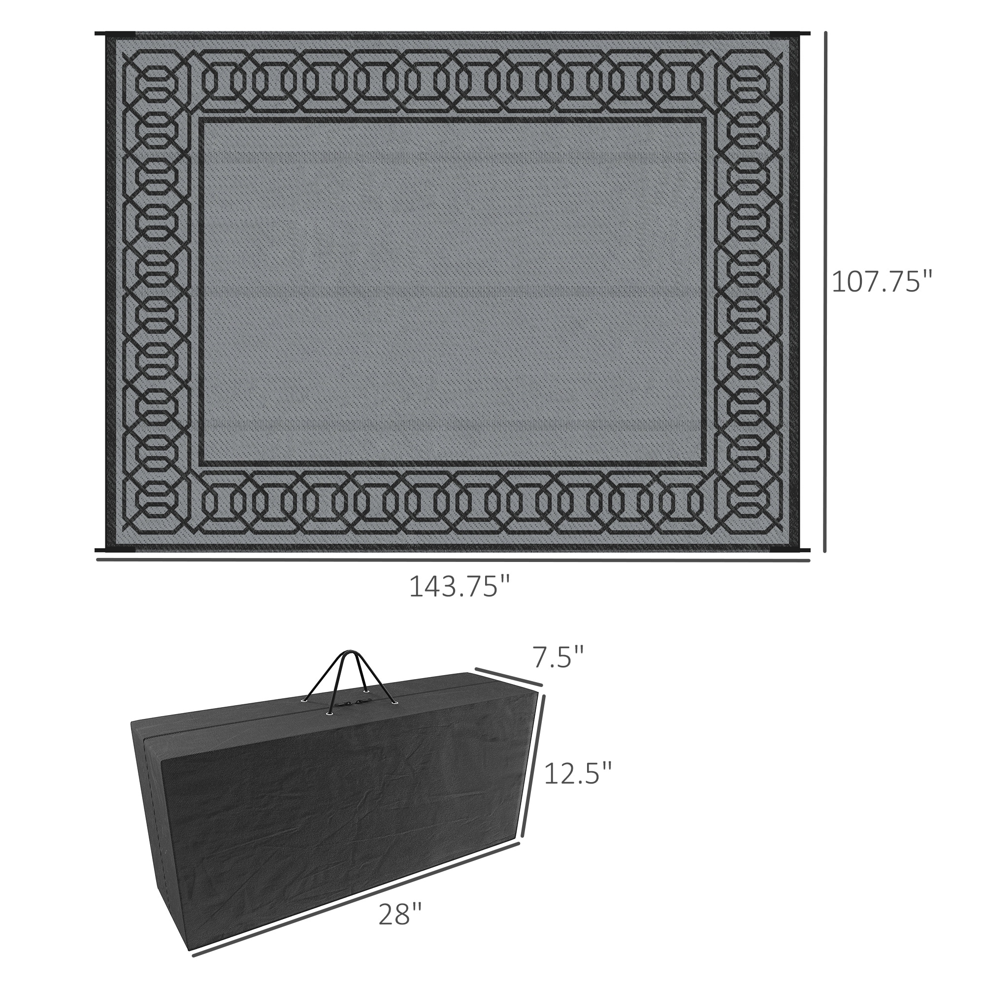 Outsunny 844-636V00BK rugs - View #3