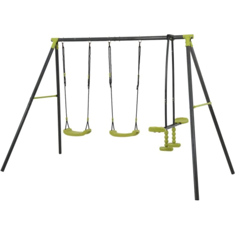 Siavonce XH94386 Swings Green Metal Rope Swing
