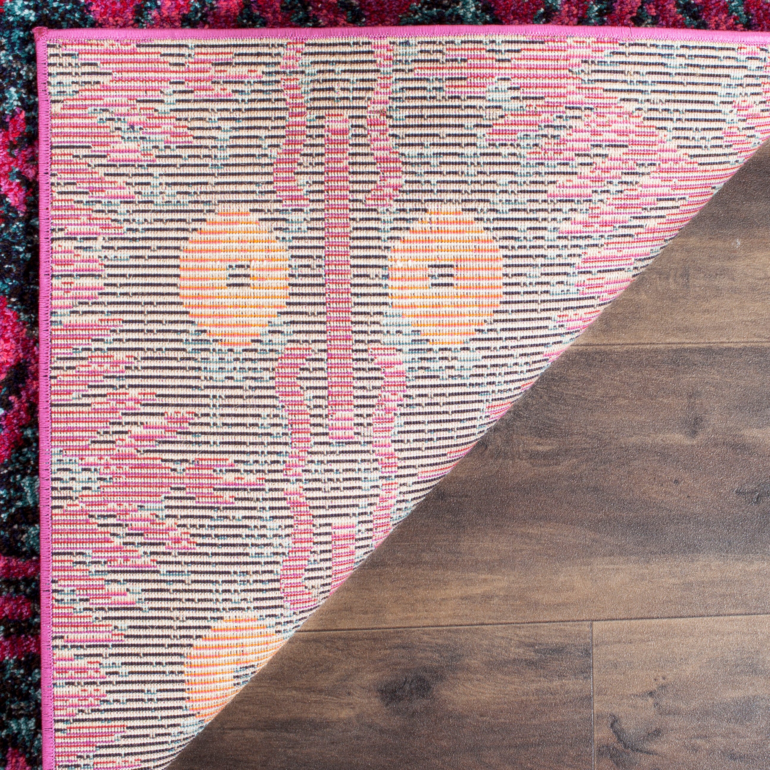 Bohemian Chic Blue Synthetic 9' x 12' Hand-Knotted Area Rug