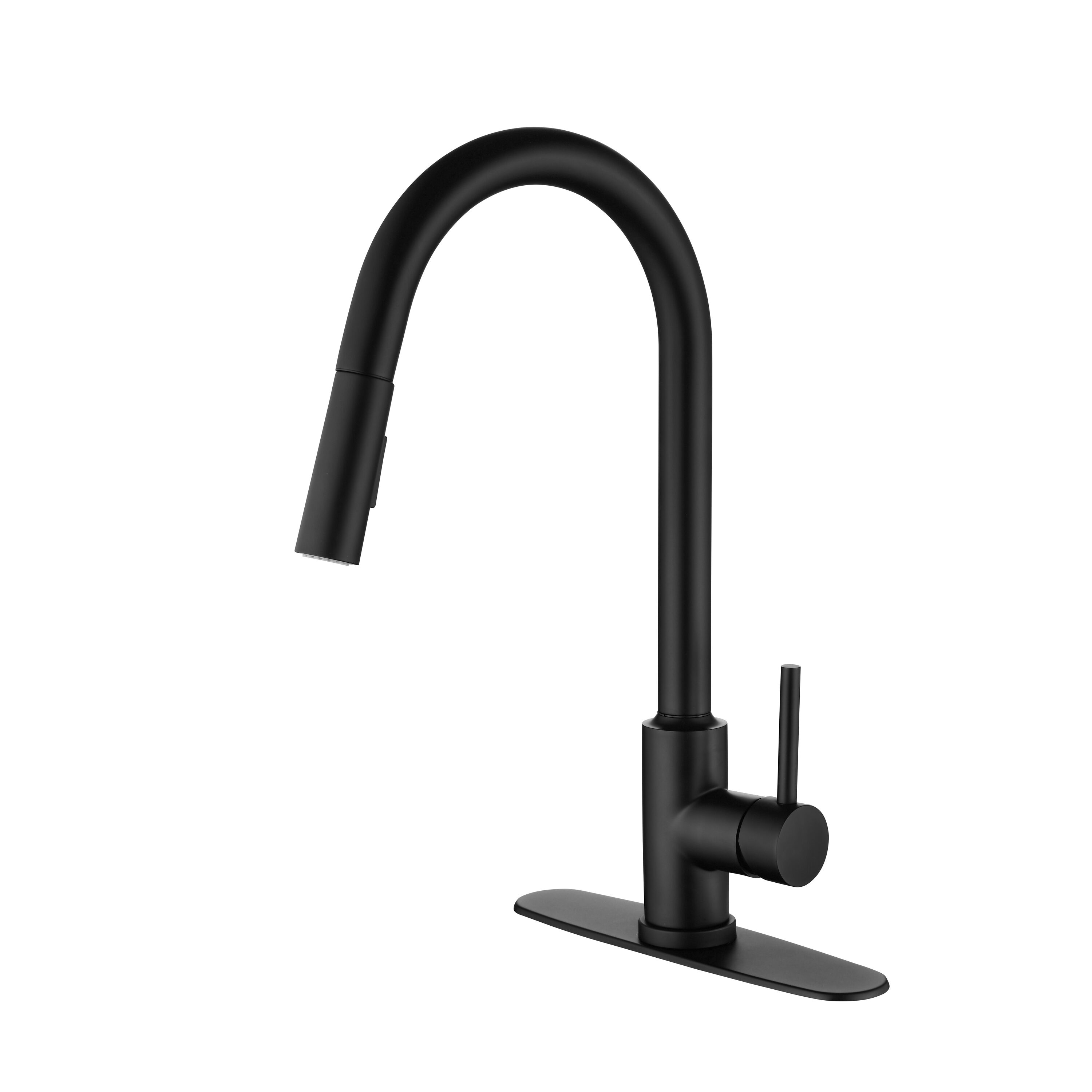 Tatayosi JJ-01MB-8 360 degree Swivel Pull-Down Kitchen Faucet with Single Handle