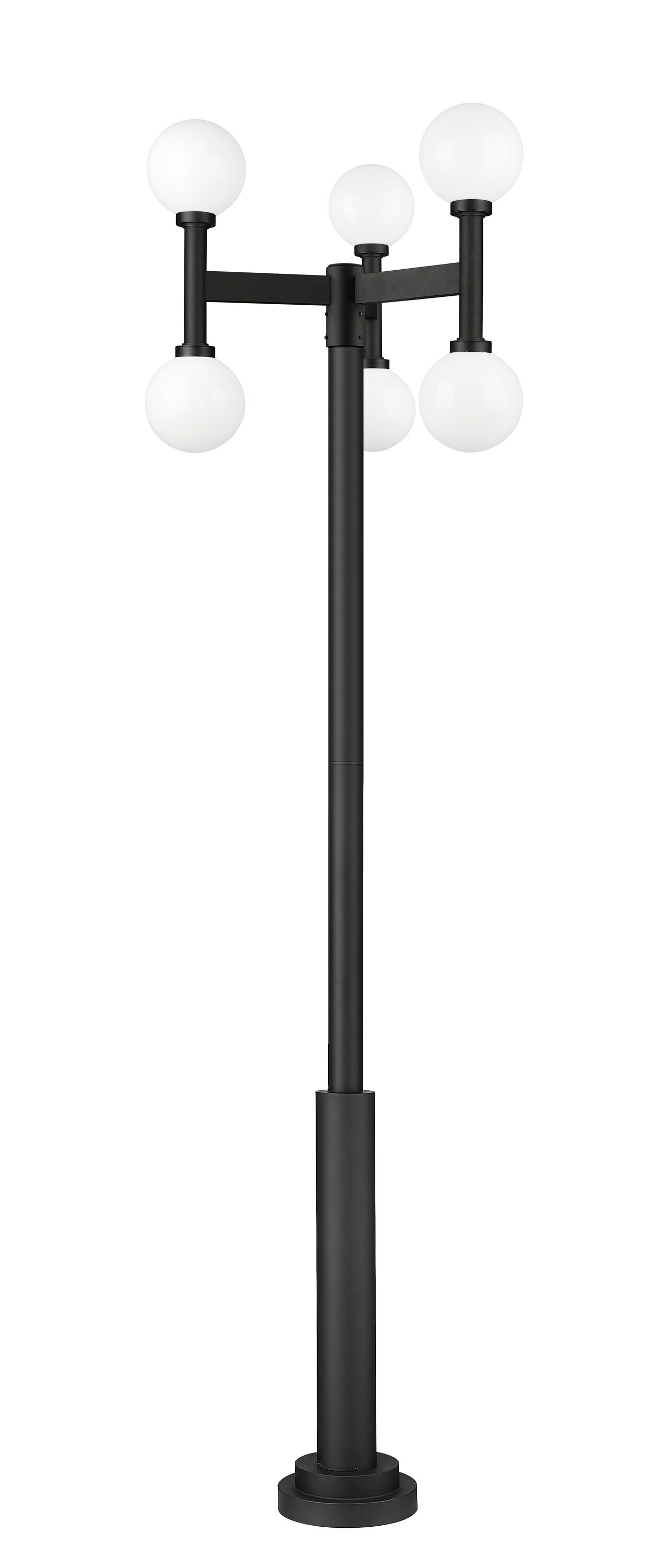 Z-Lite 597MP6-5010P-BK Complete-Post-Lights - View #5