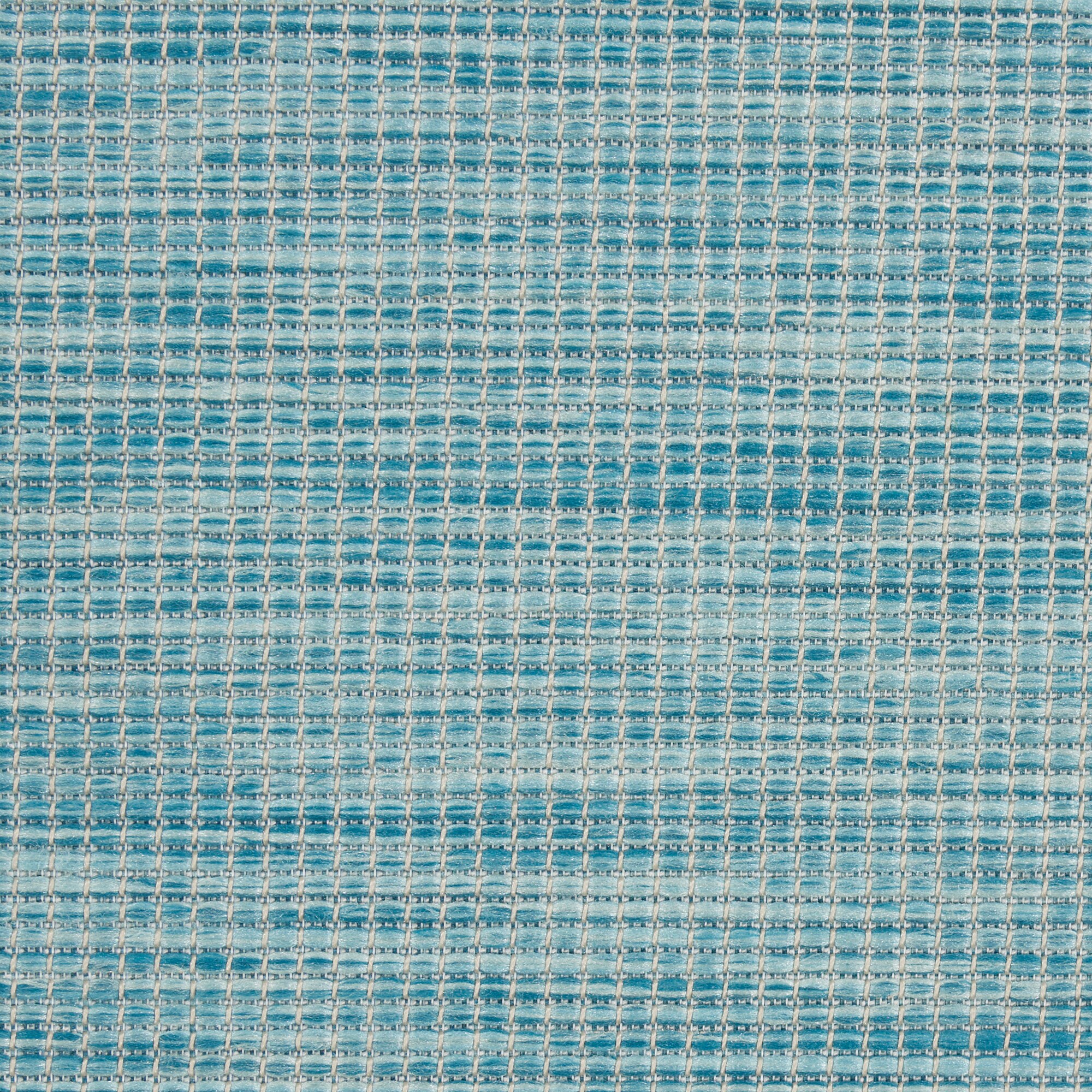 Aqua Flat Woven 8' x 10' Synthetic Rectangular Area Rug