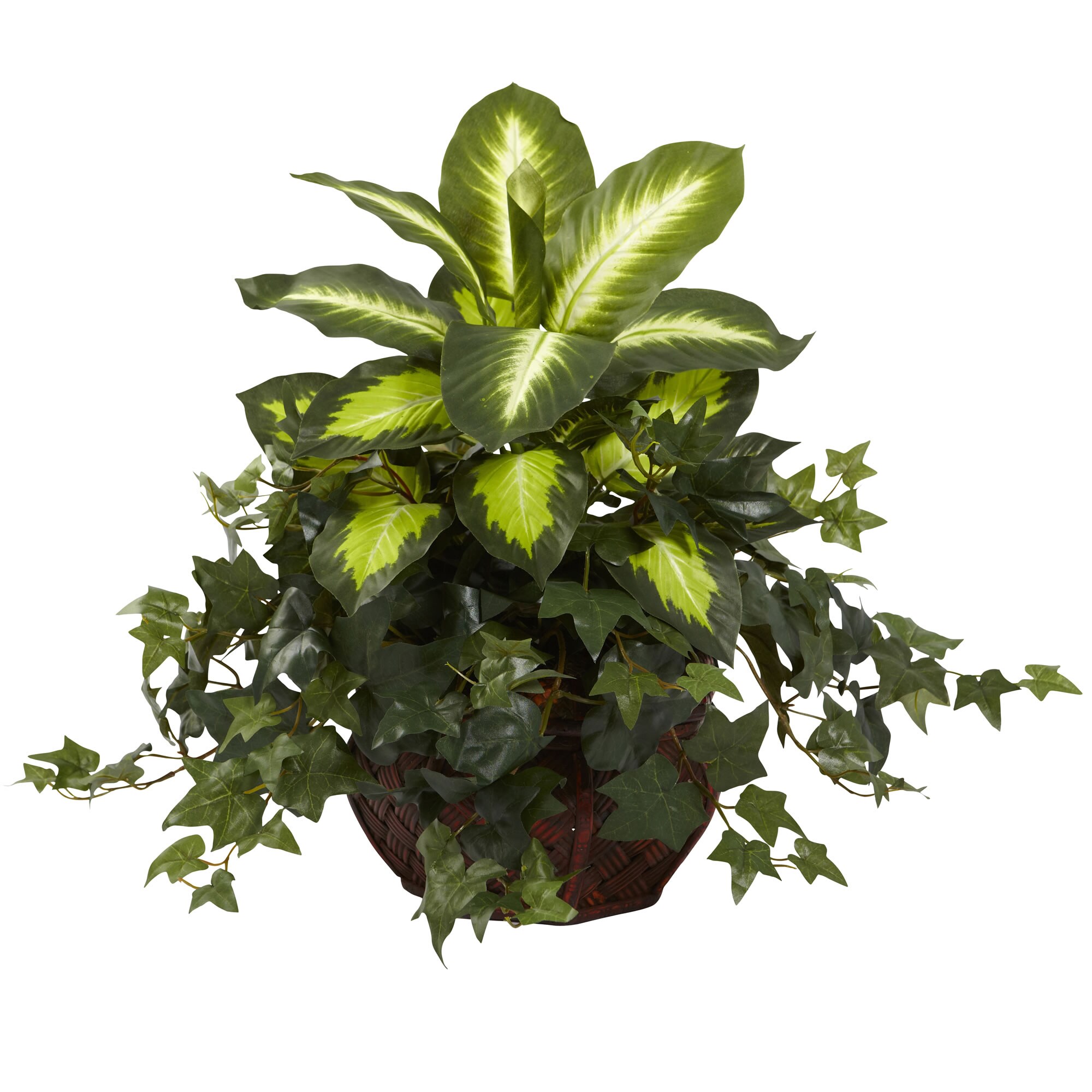 Nearly Natural 20 In Green Indoor Silk Artificial Plant At Lowes Com   05114402 