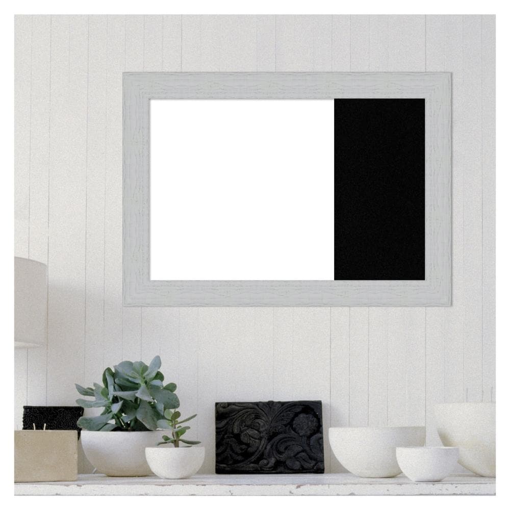 Amanti Art Shiplap White Frame Collection 31.25-in W x 22.25-in H ...