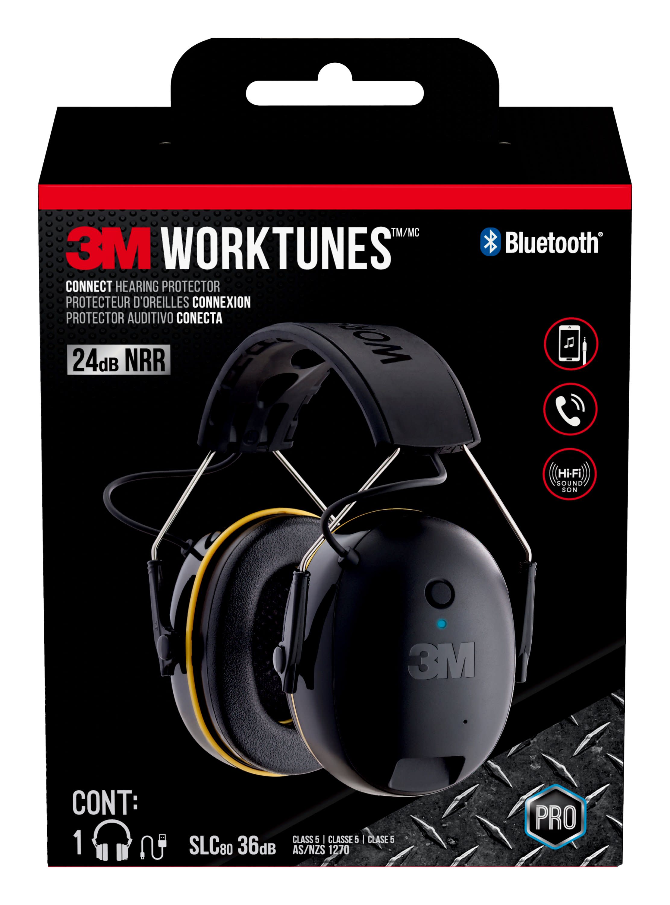 3M WorkTunes Connect Hearing Protection Earmuffs Bluetooth Compatibility in  the Hearing Protection department at