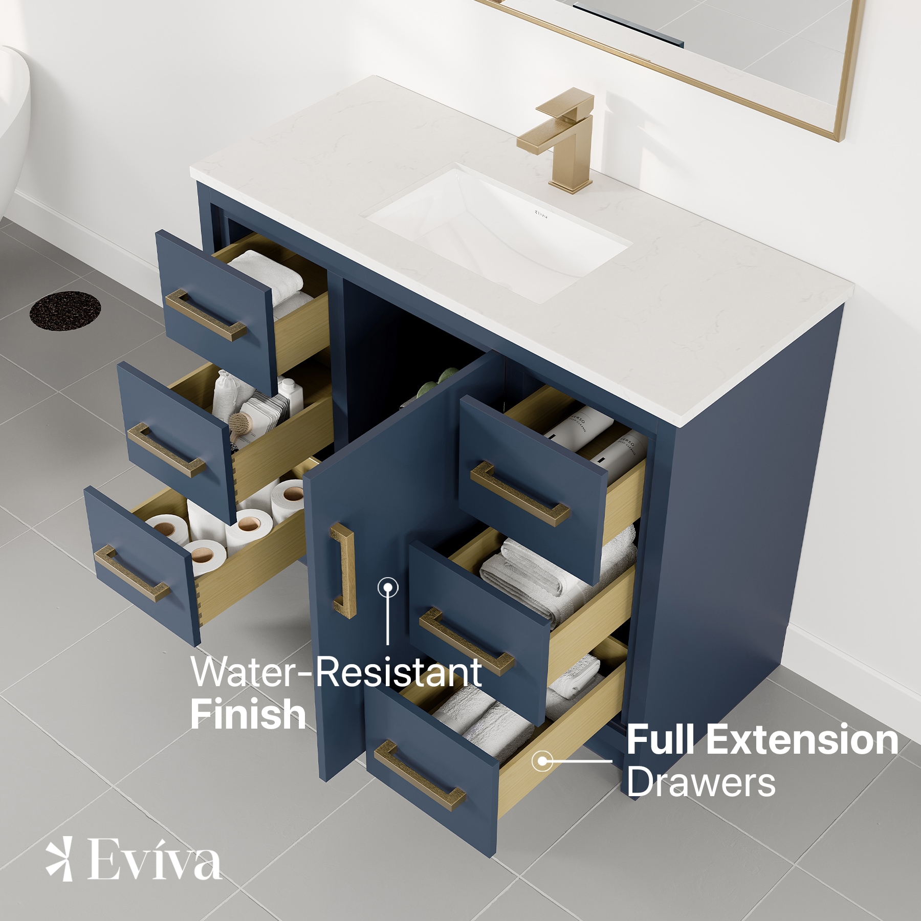 Eviva EVVN812-42X18DB Bath-Vanity-Combo - View #5