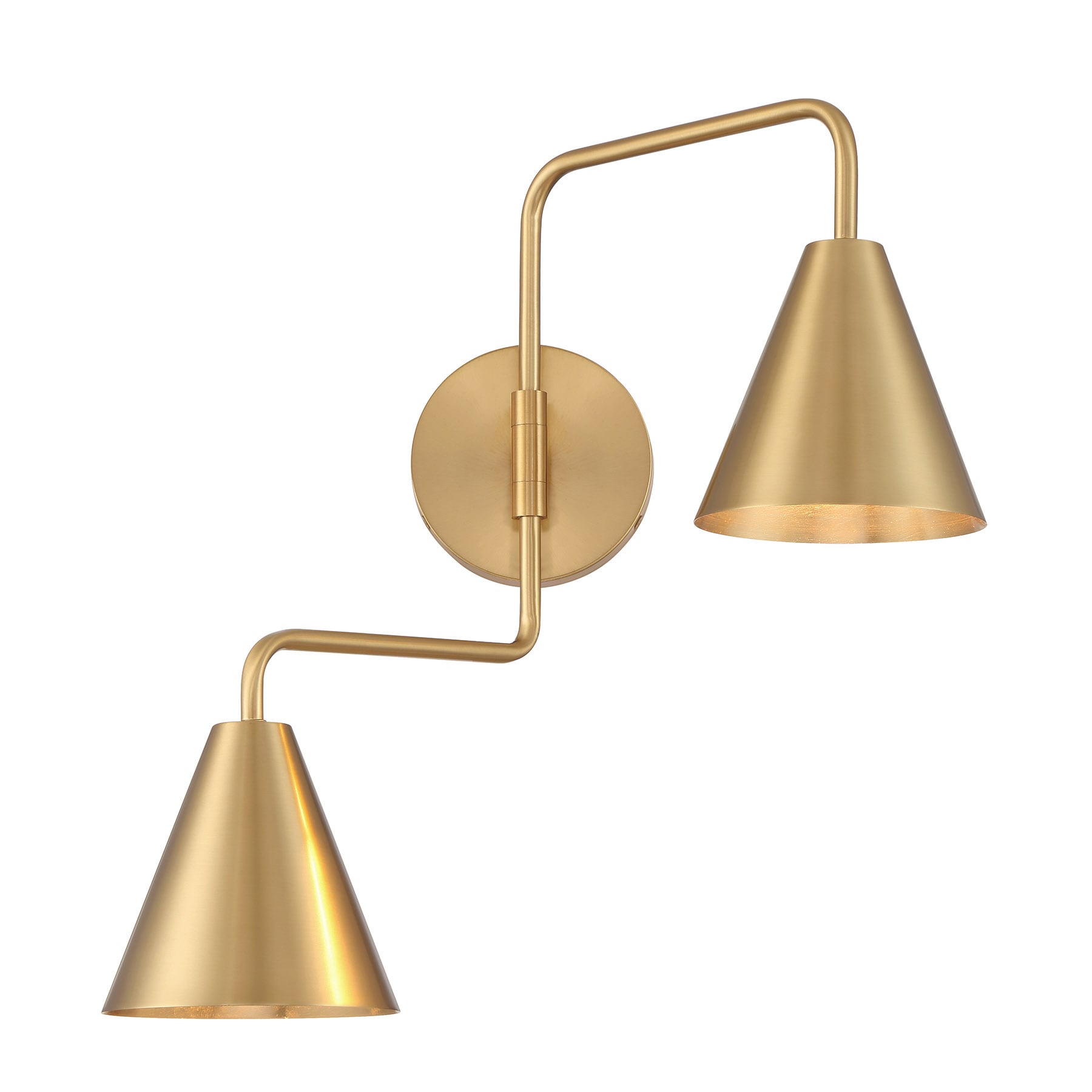 Meridian Lite Trends M90111NB Meridian 24-in W 2 -Light Antique Brass Bohemian/global Wall Sconce