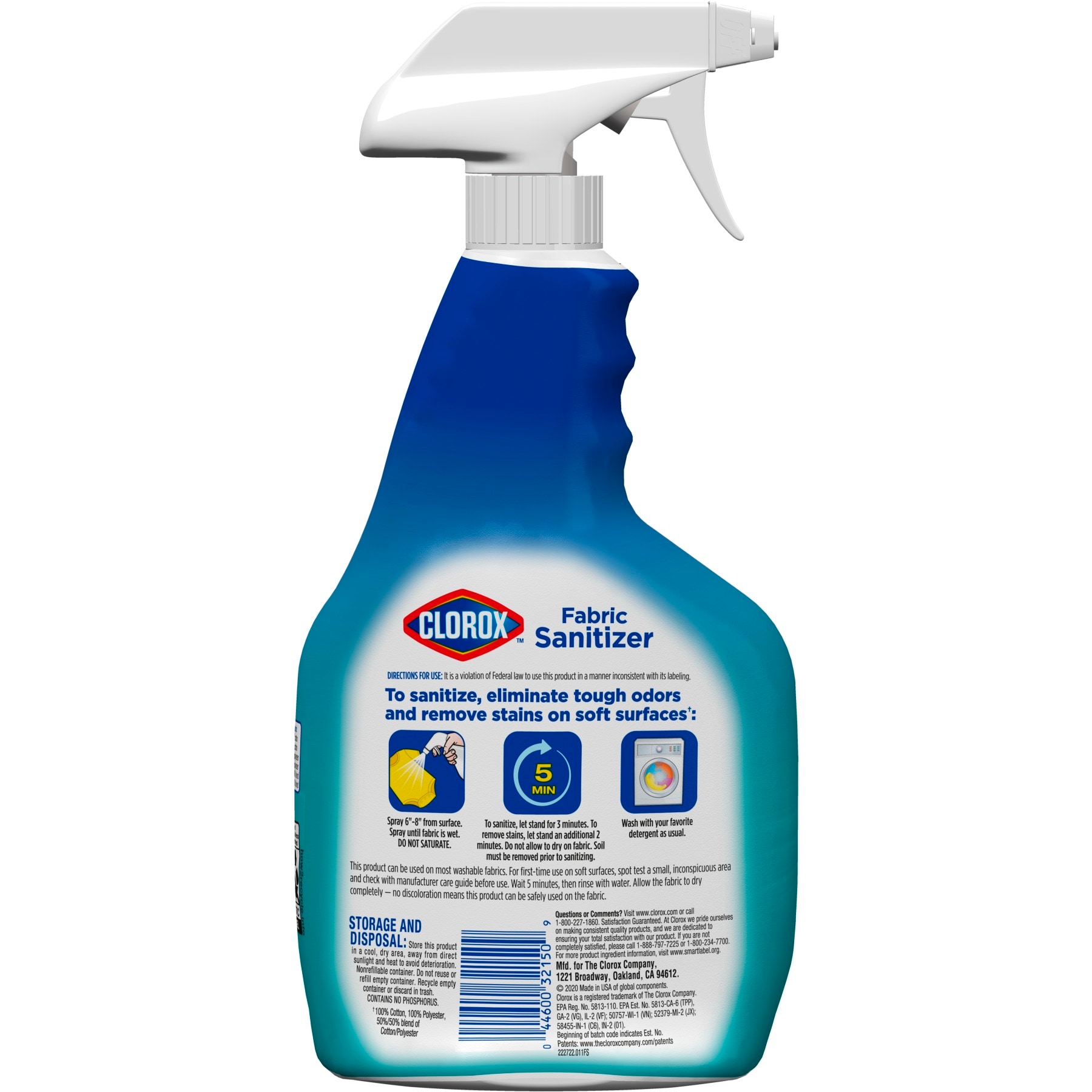 Clorox Fabric Sanitizer Aerosol Spray, Lavender Scent (14 oz.)